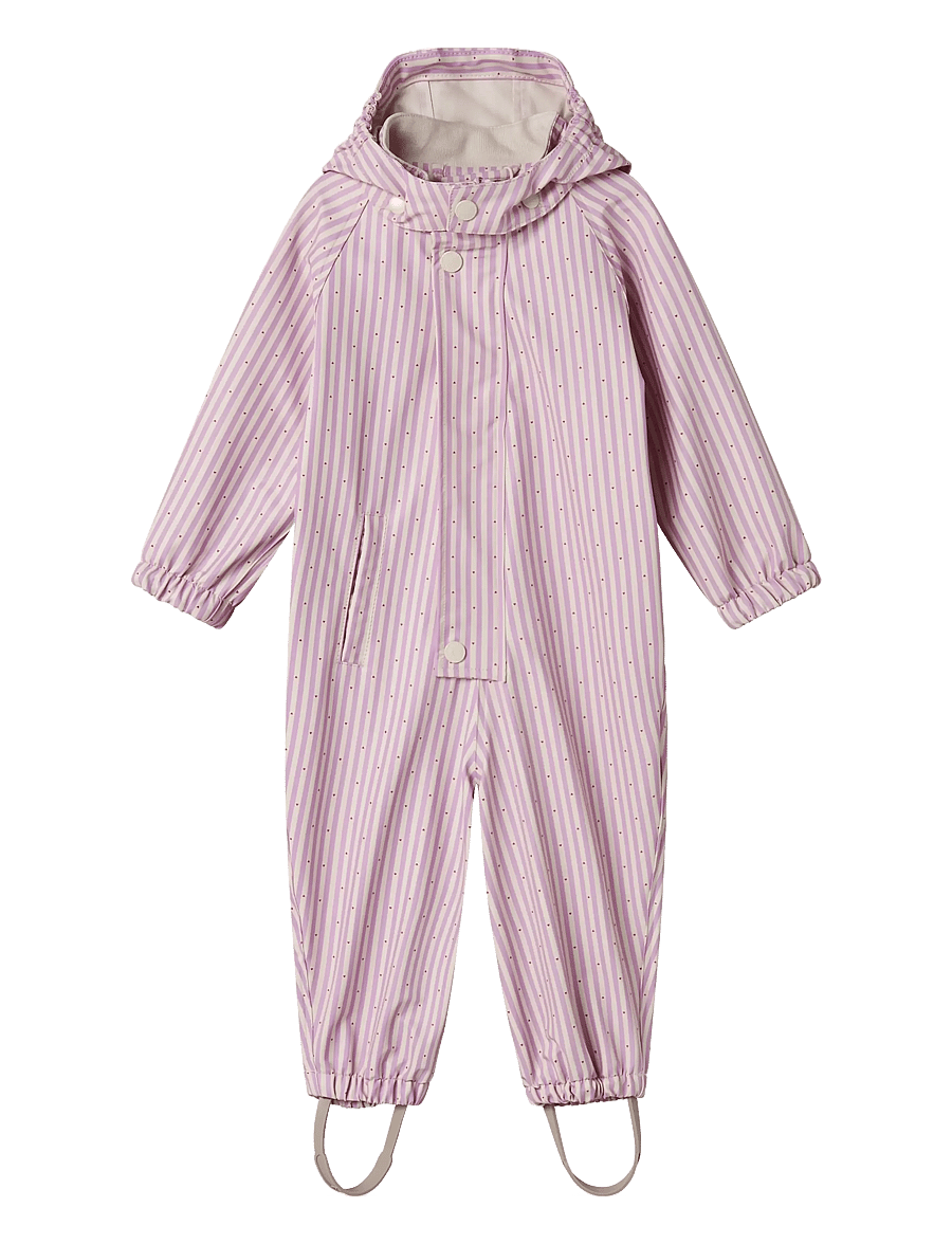 MarMar Copenhagen - Orion Suit - rainwear coveralls - pink stripe - 1