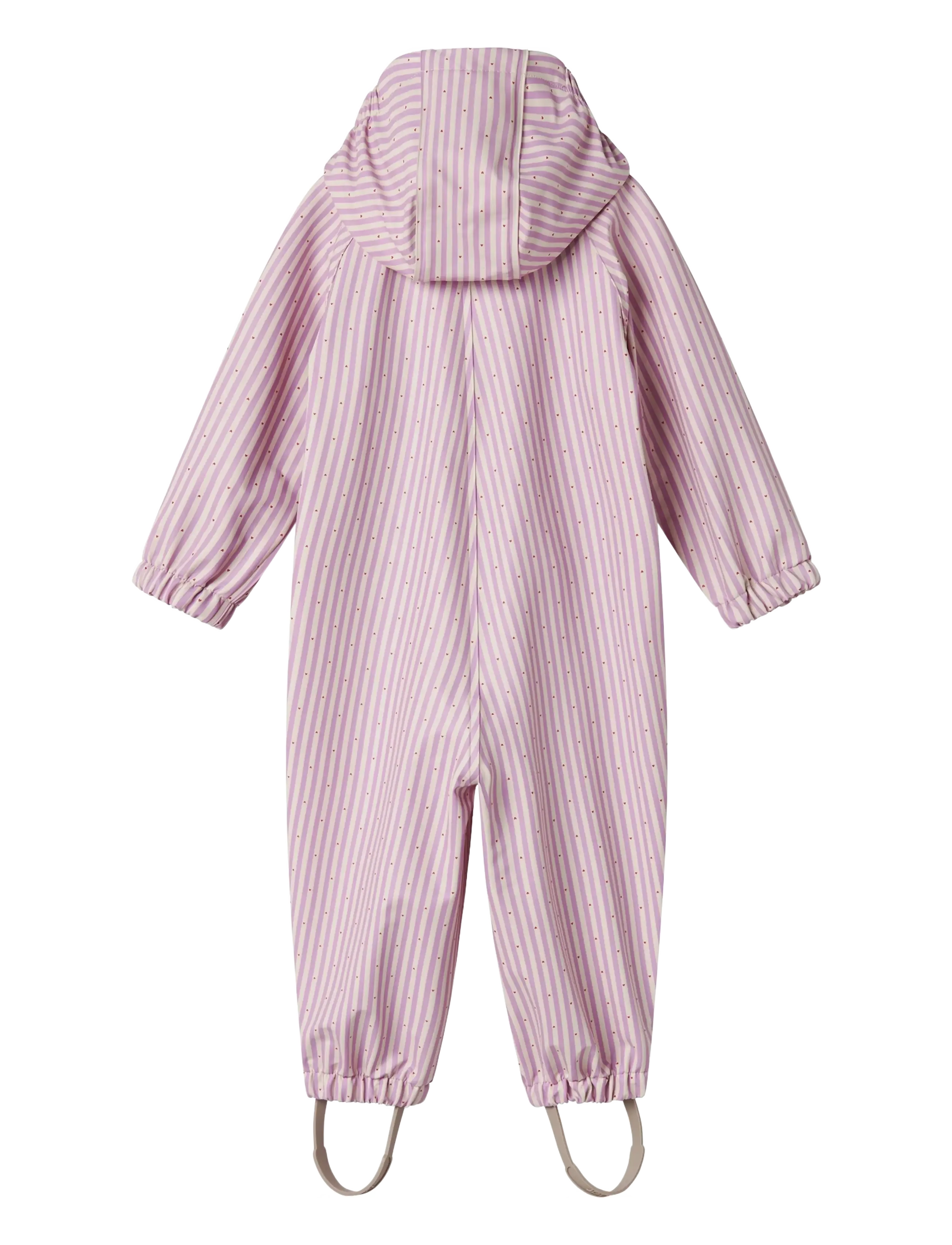 MarMar Copenhagen - Orion Suit - rainwear coveralls - pink stripe - 2