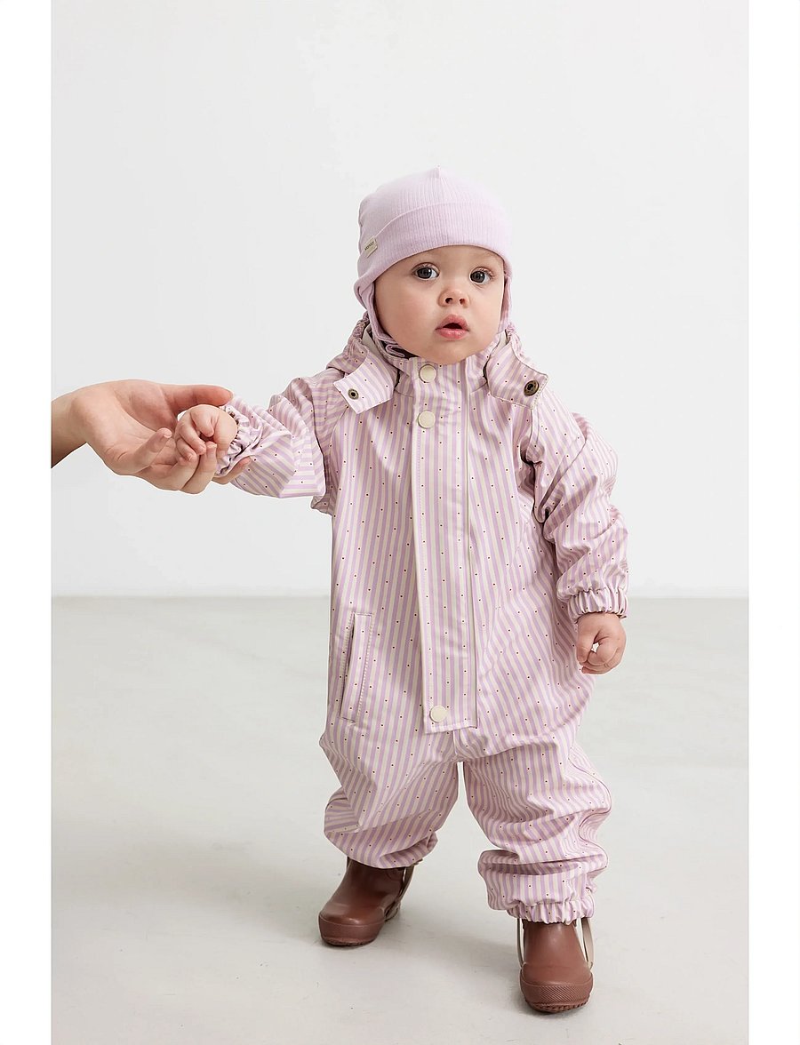 MarMar Copenhagen - Orion Suit - rainwear coveralls - pink stripe - 3