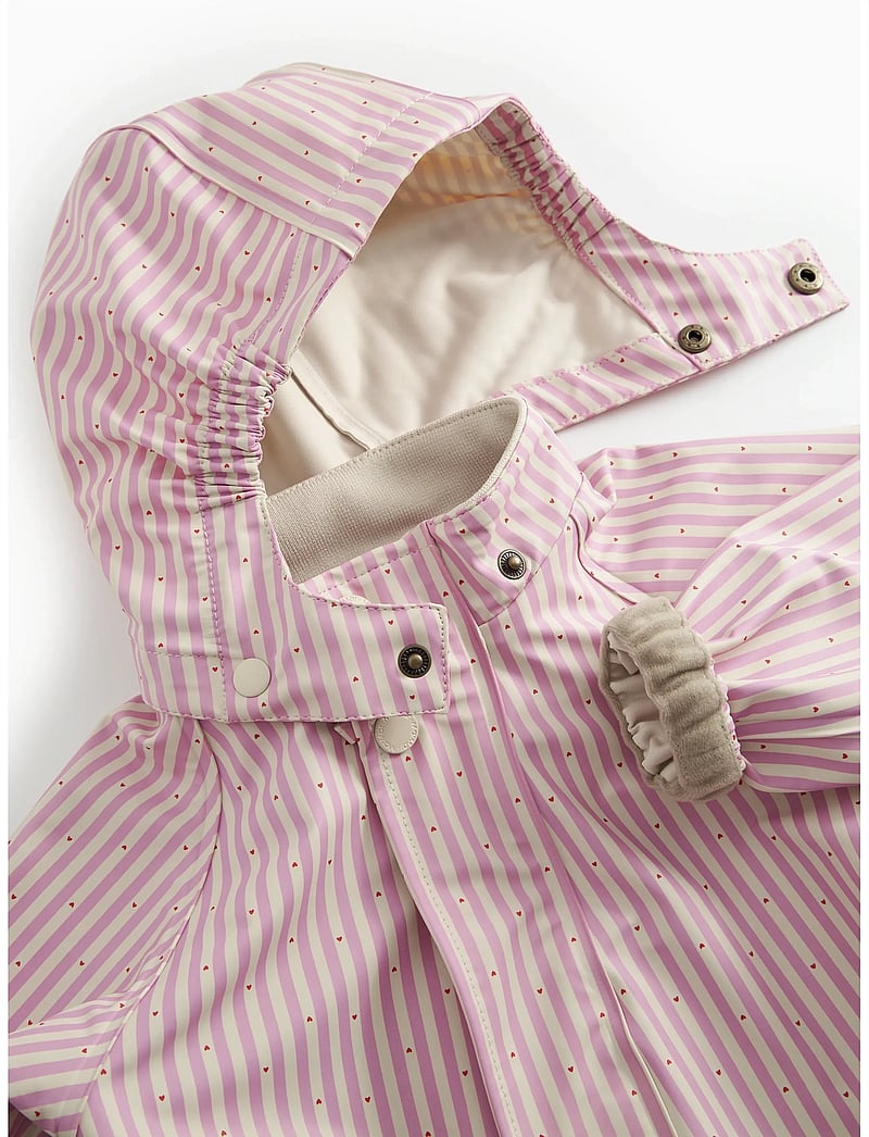 MarMar Copenhagen - Orion Suit - regndragter - pink stripe - 4