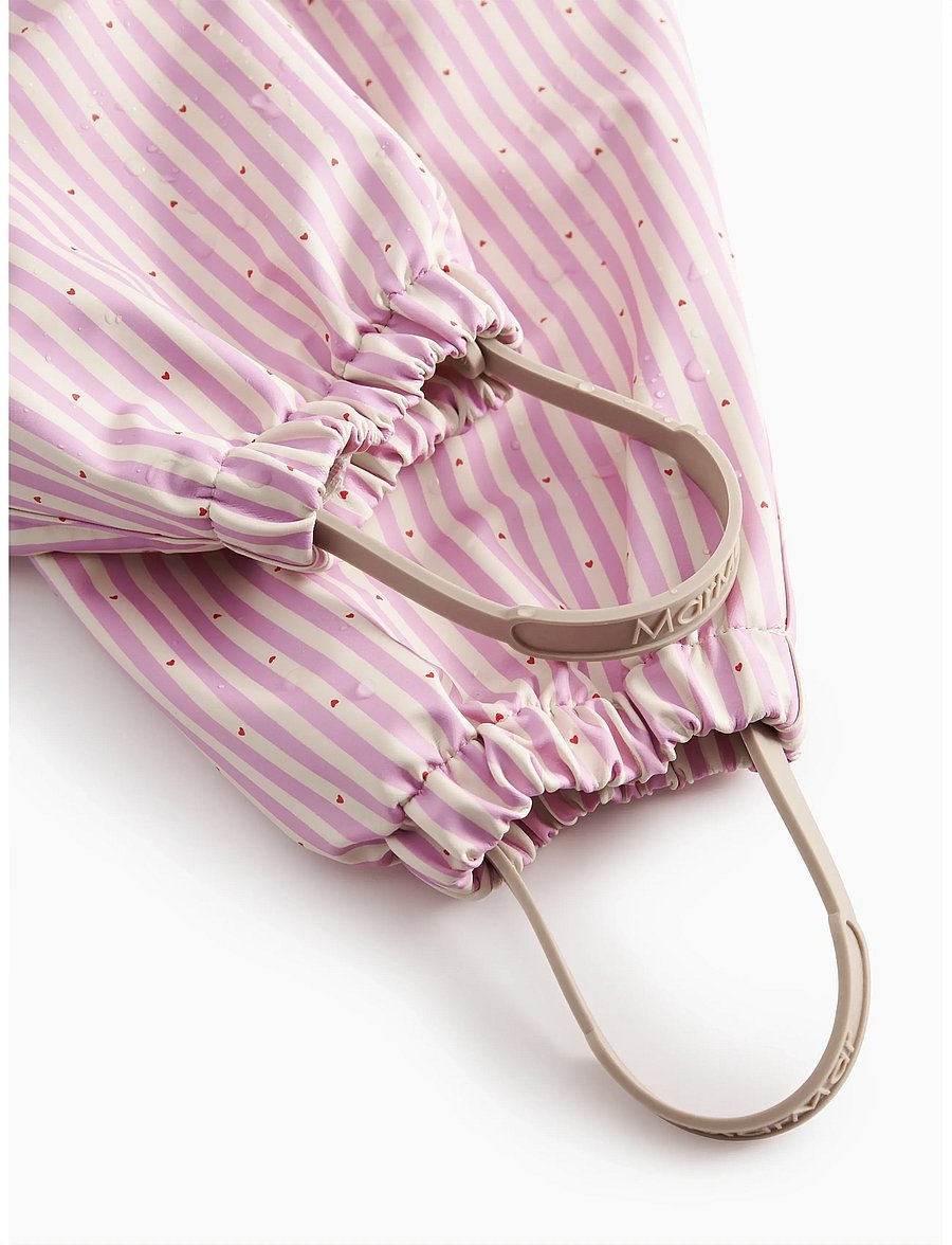 MarMar Copenhagen - Orion Suit - rainwear coveralls - pink stripe - 5