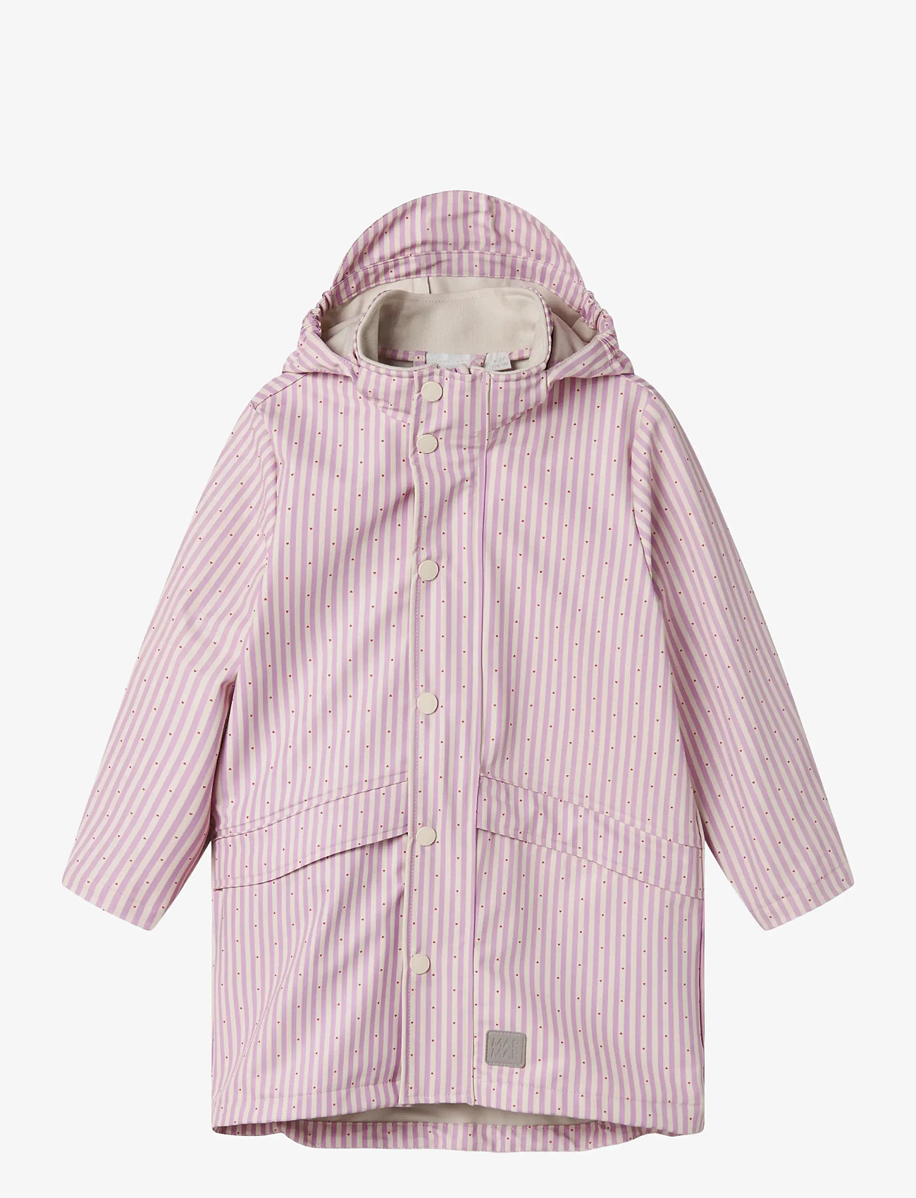 MarMar Copenhagen - October Jacket - rain jackets - pink stripe - 1