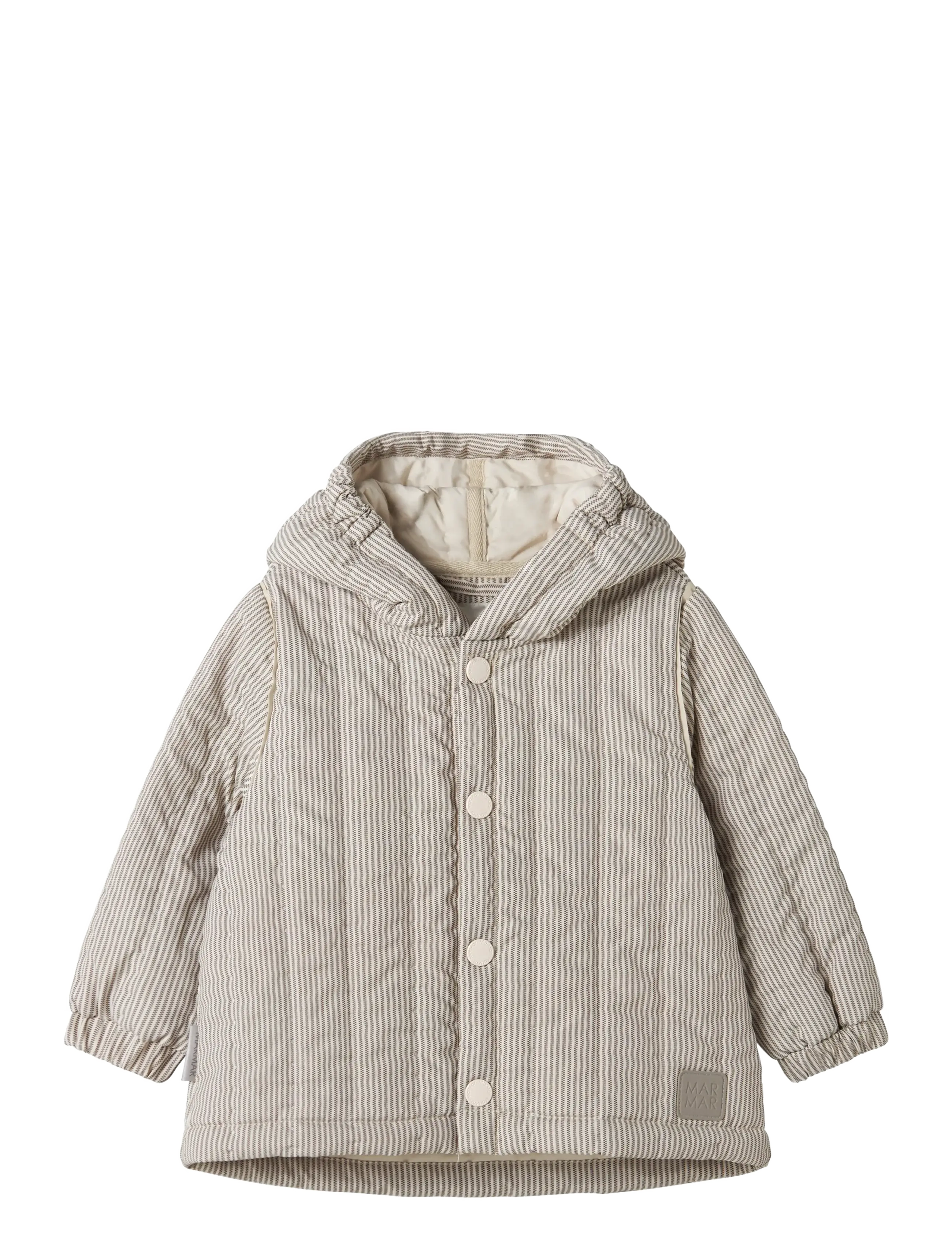 MarMar Copenhagen Omaro Jacket - Steppjacken - DARK BROWN STRIPE / brown