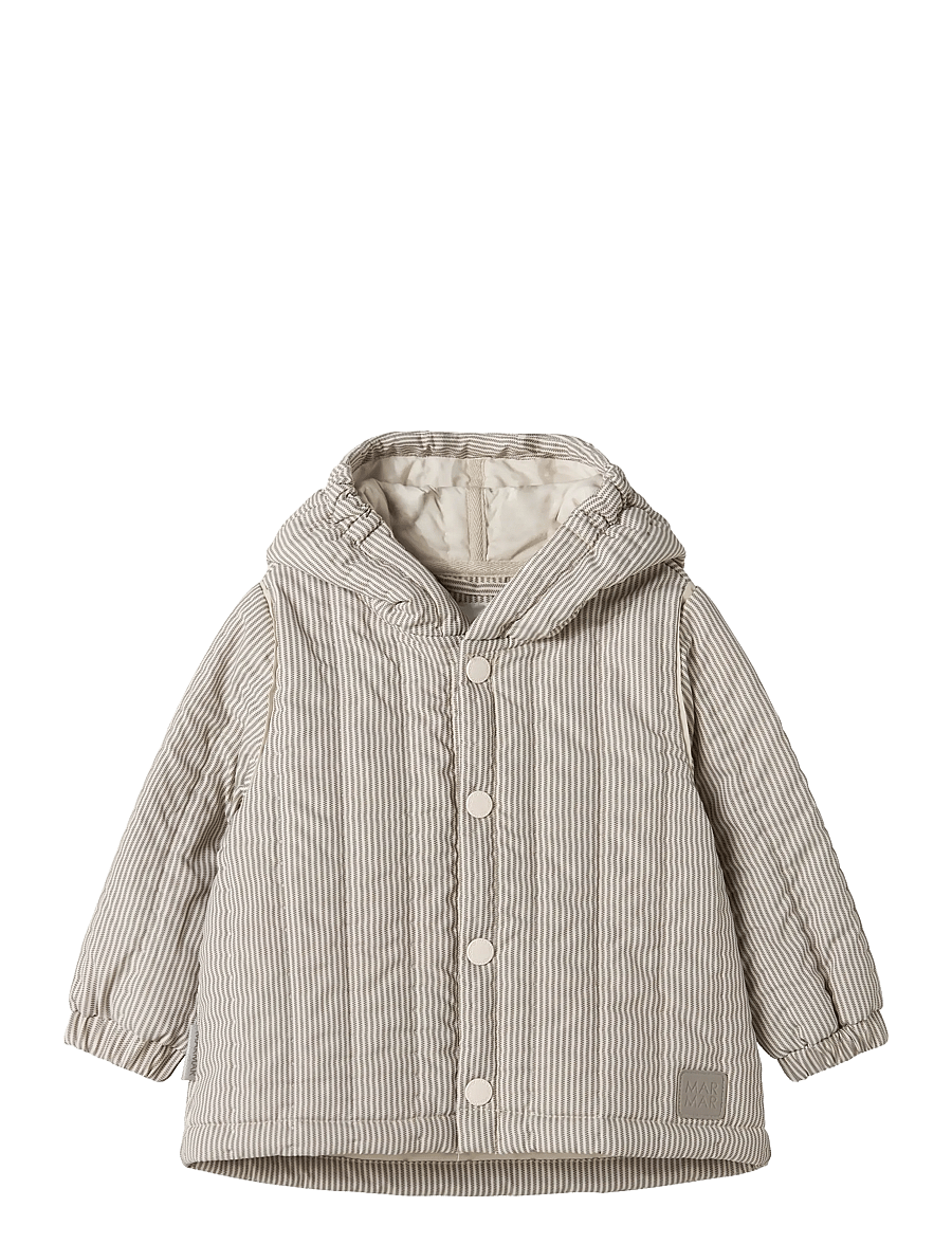 MarMar Copenhagen - Omaro Jacket - vatteraðir jakkar - dark brown stripe - 1