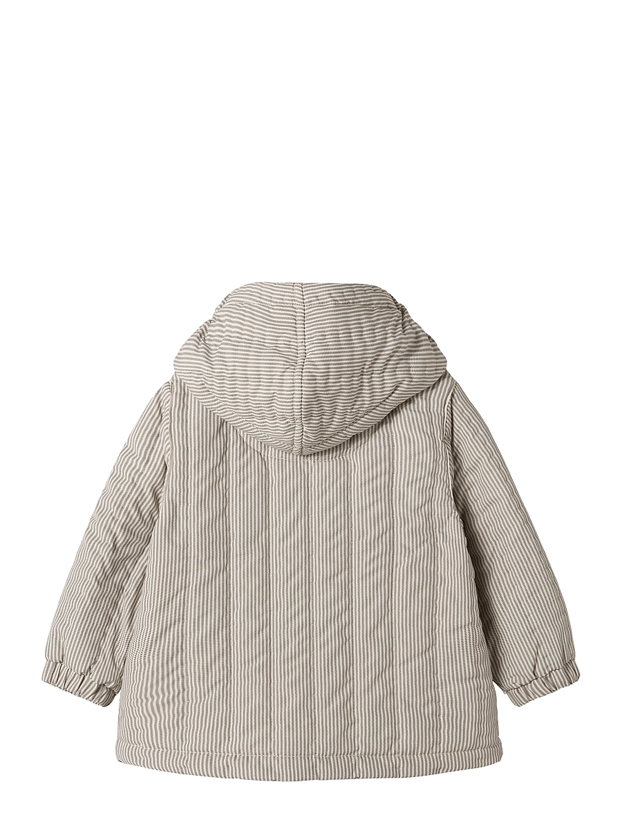 MarMar Copenhagen - Omaro Jacket - vatteraðir jakkar - dark brown stripe - 2