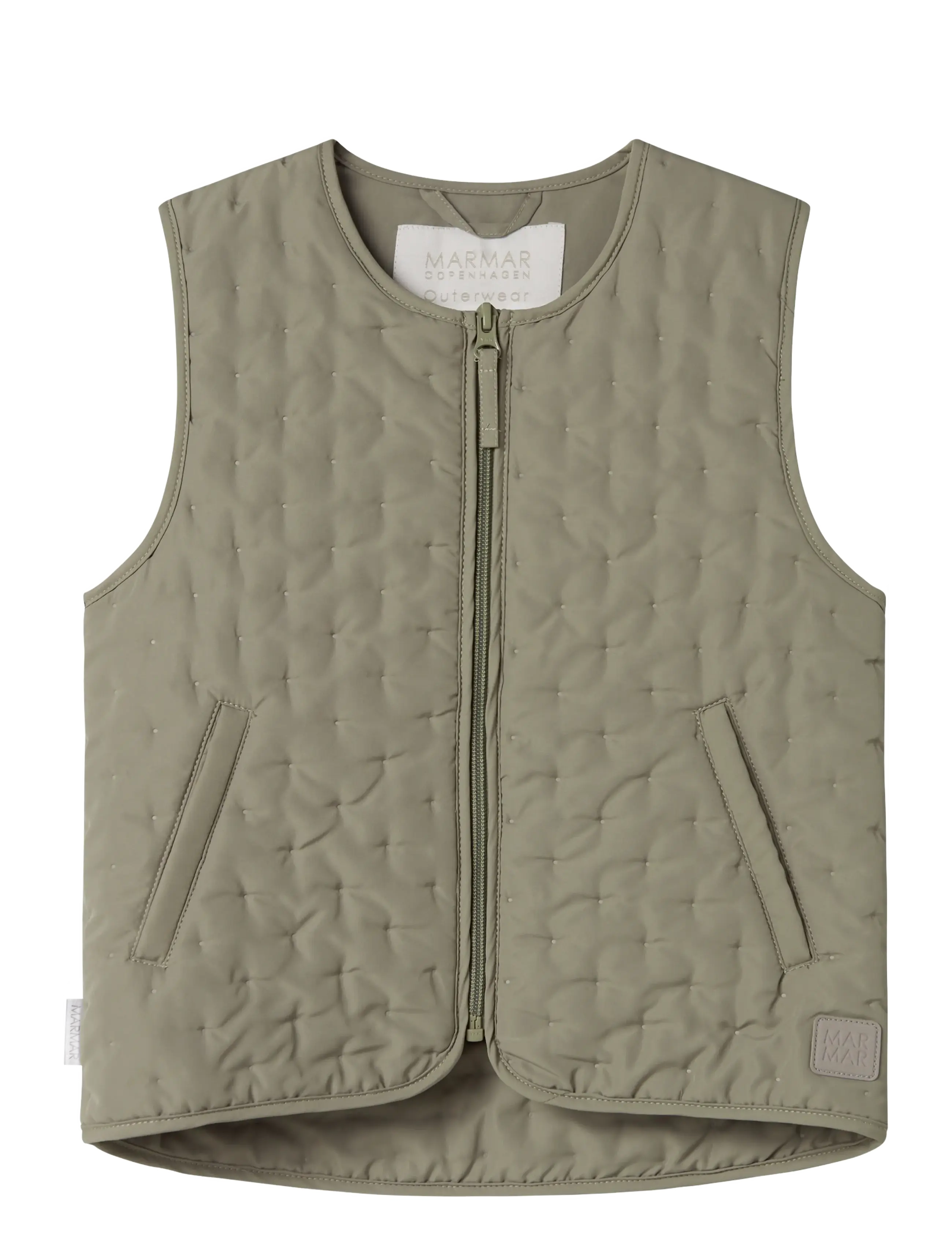 MarMar Copenhagen Ora Waistcoat - Westen - OLIVE STONE / green