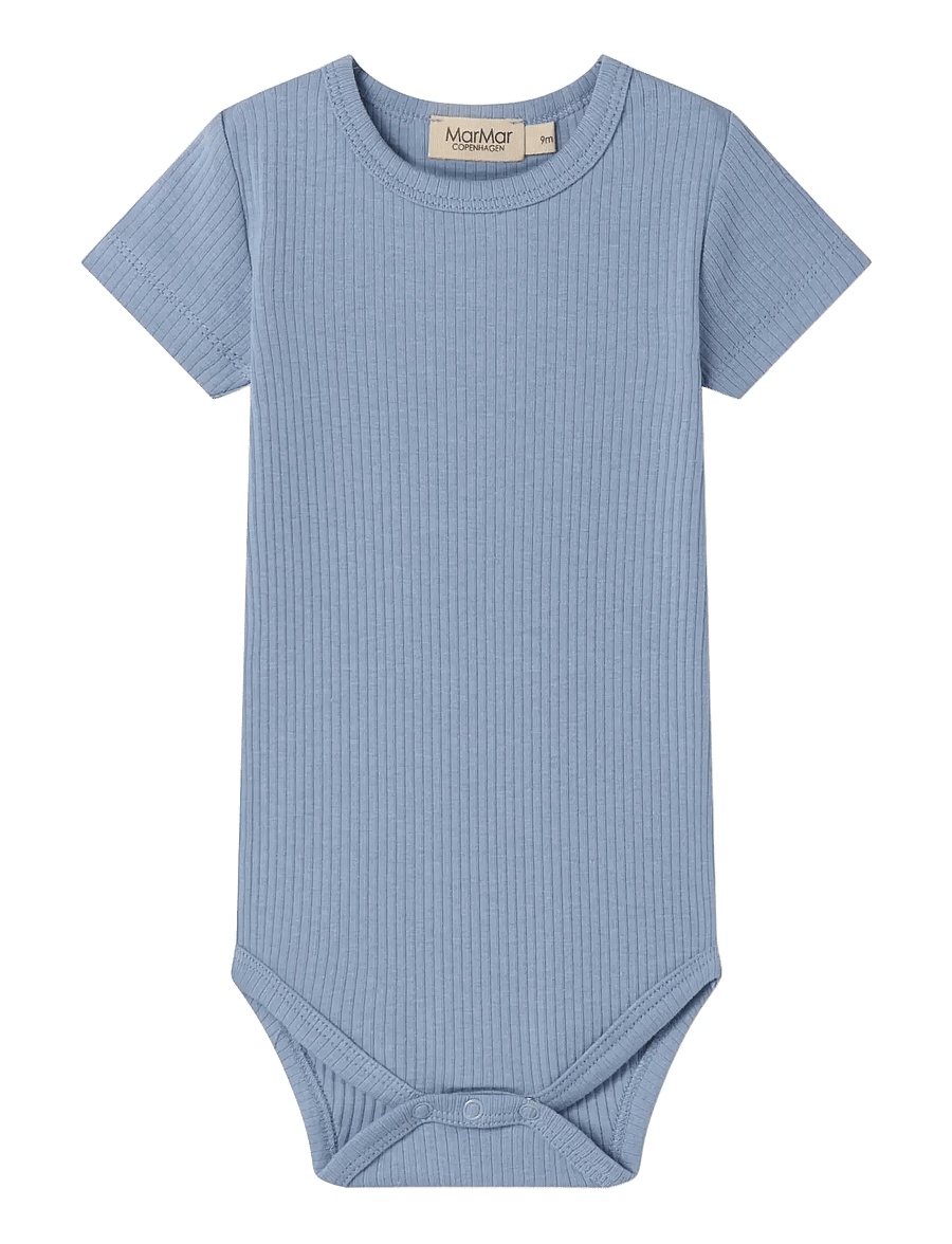 MarMar Copenhagen - Plain Body SS - lühikeste varrukatega - blue iris - 0