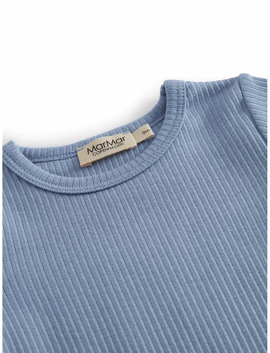 MarMar Copenhagen - Plain Body SS - lühikeste varrukatega - blue iris - 3