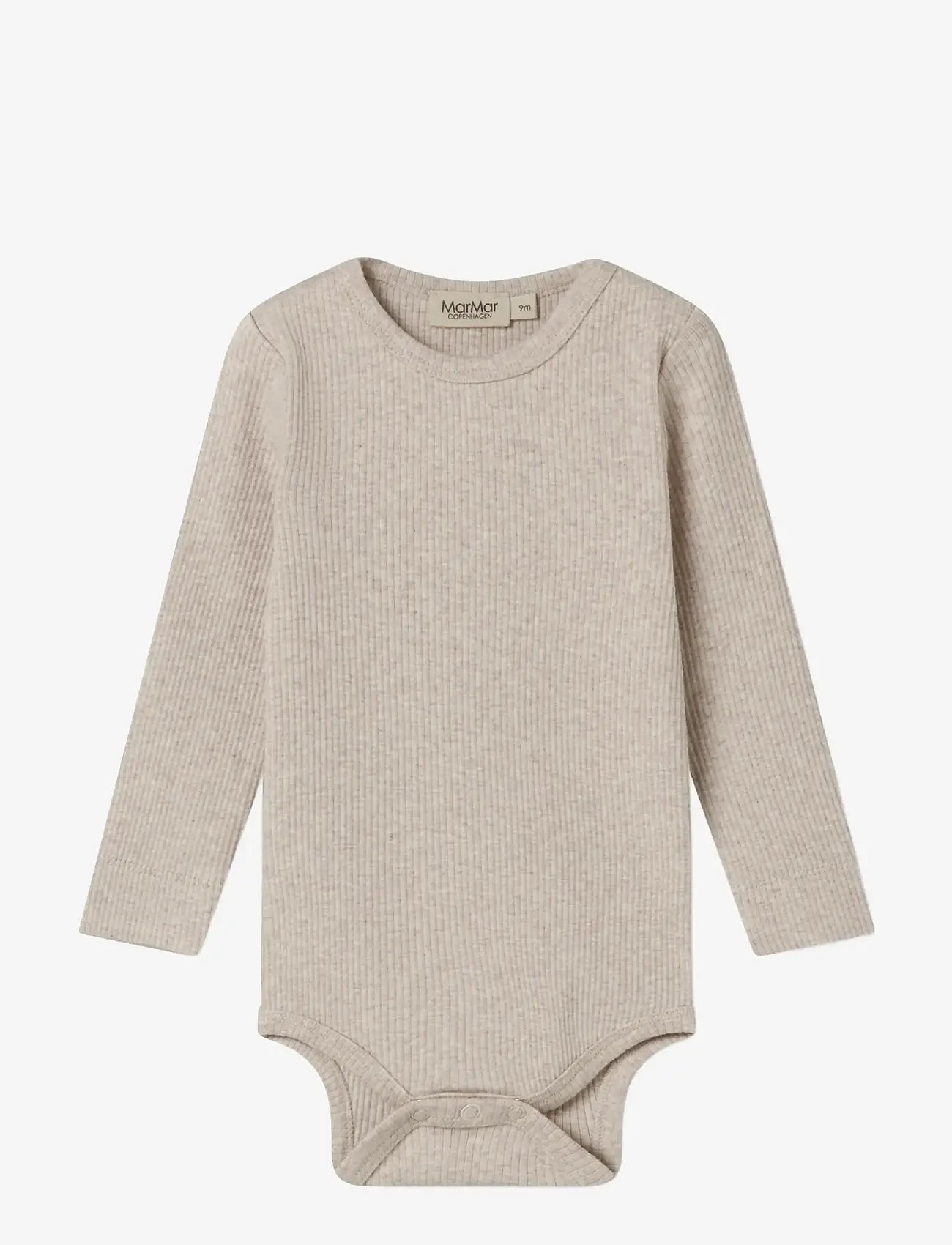 MarMar Copenhagen - Plain Body LS - langærmede - light beige mel. - 1