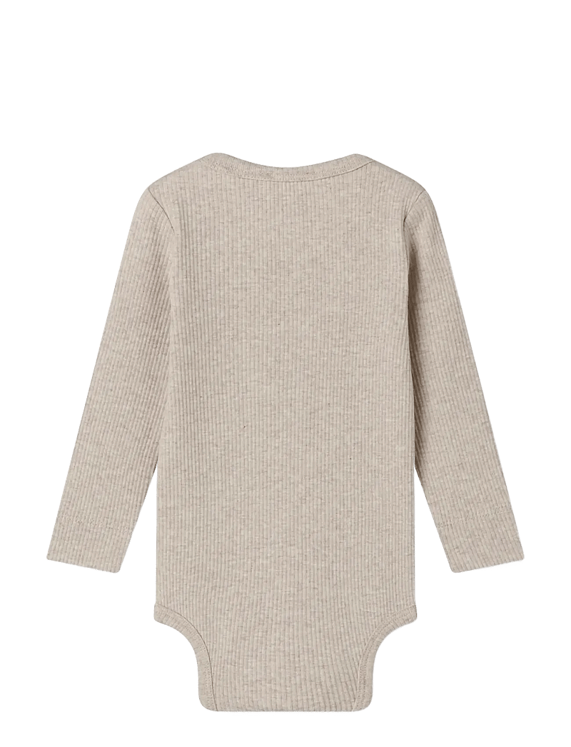 MarMar Copenhagen - Plain Body LS - langærmede - light beige mel. - 2