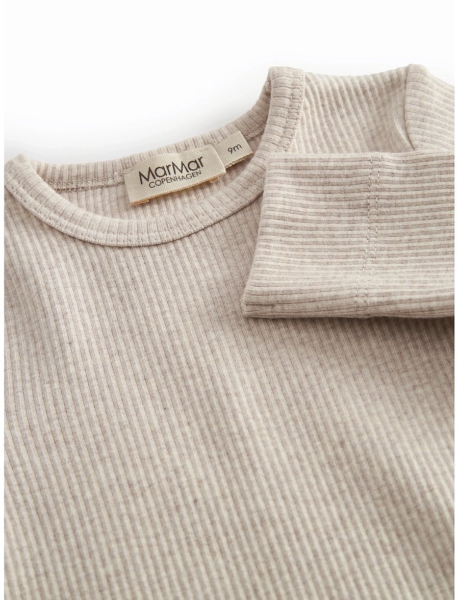 MarMar Copenhagen - Plain Body LS - long-sleeved - light beige mel. - 3