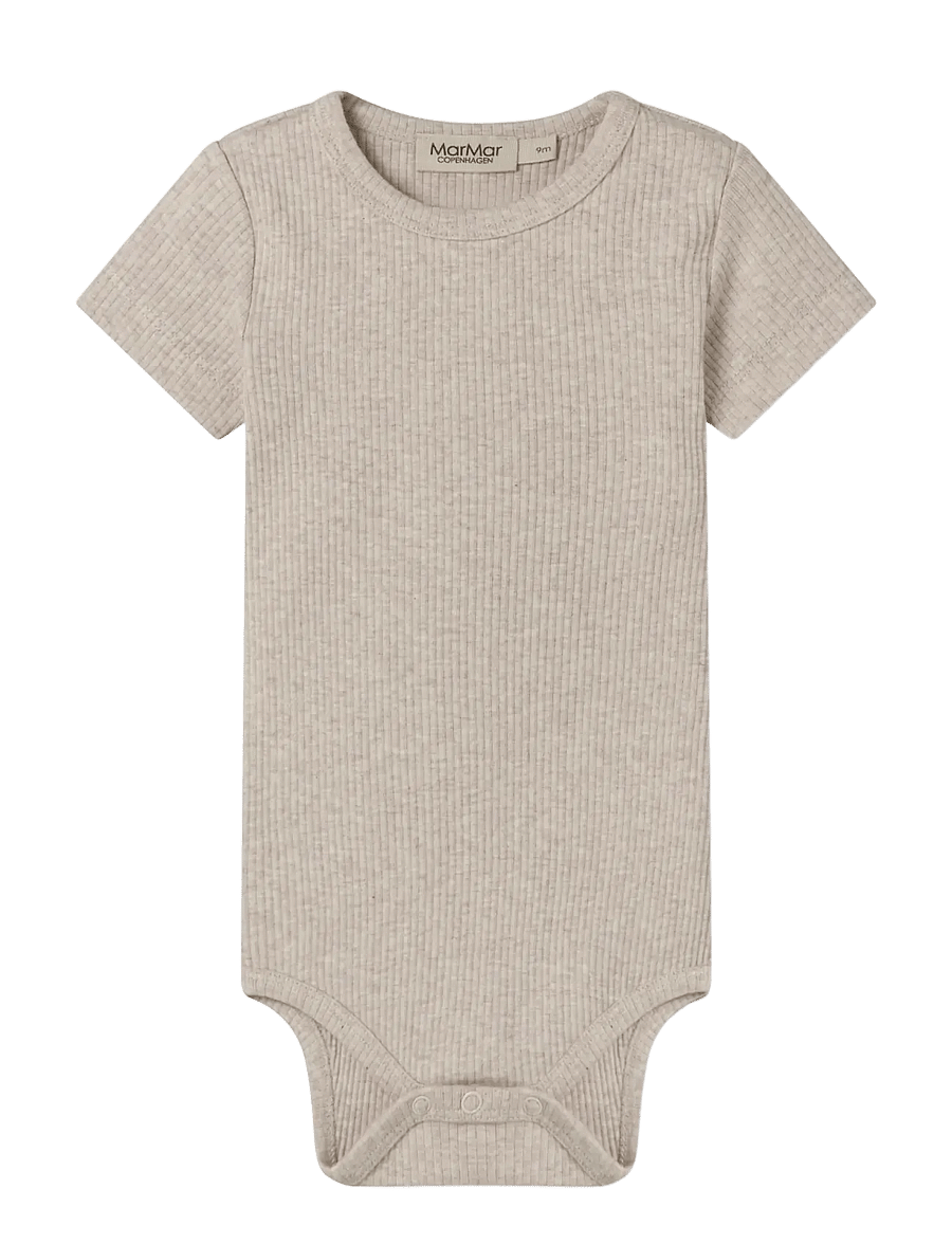 MarMar Copenhagen - Plain Body SS - short-sleeved - light beige mel. - 0