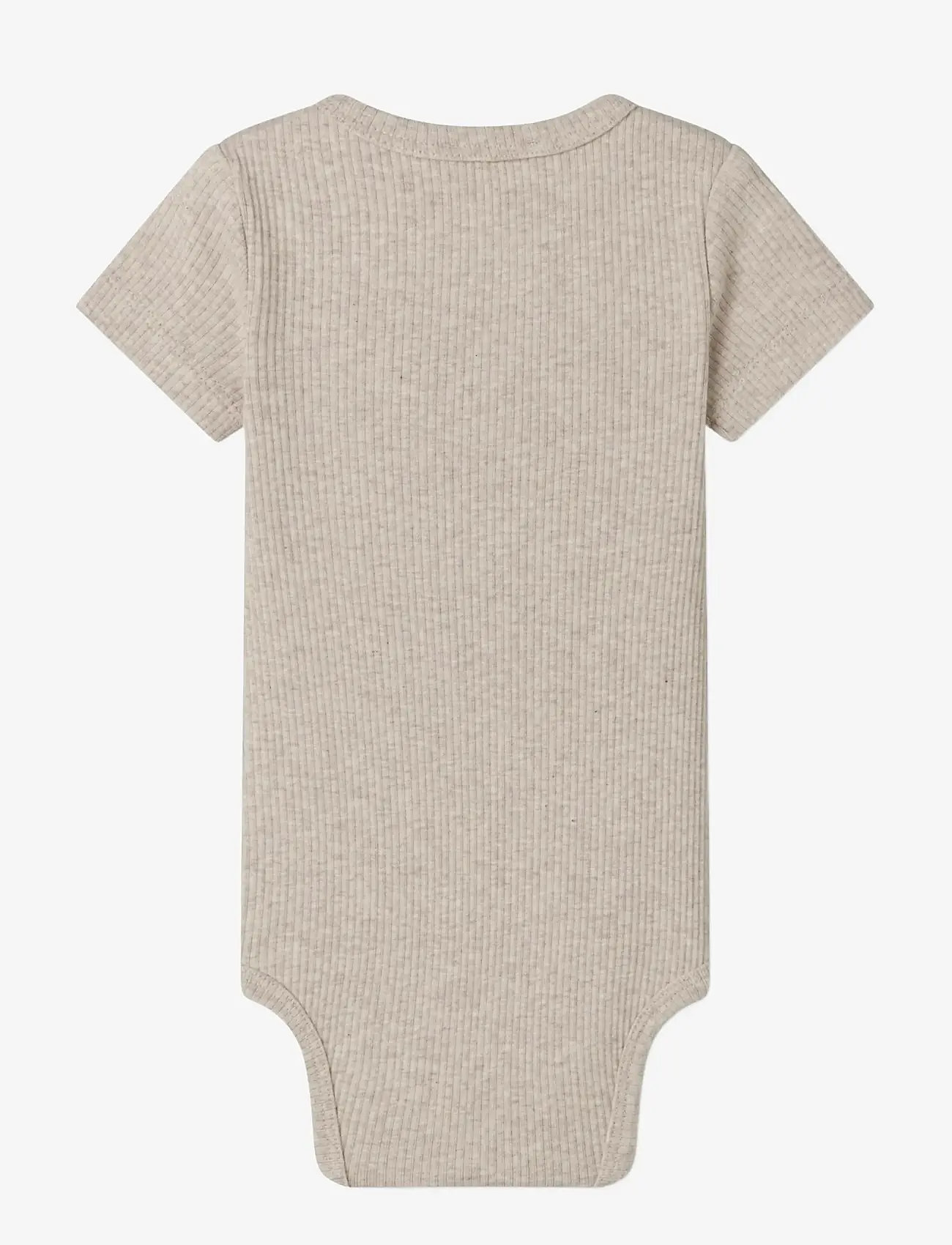 MarMar Copenhagen - Plain Body SS - kortærmede - light beige mel. - 1