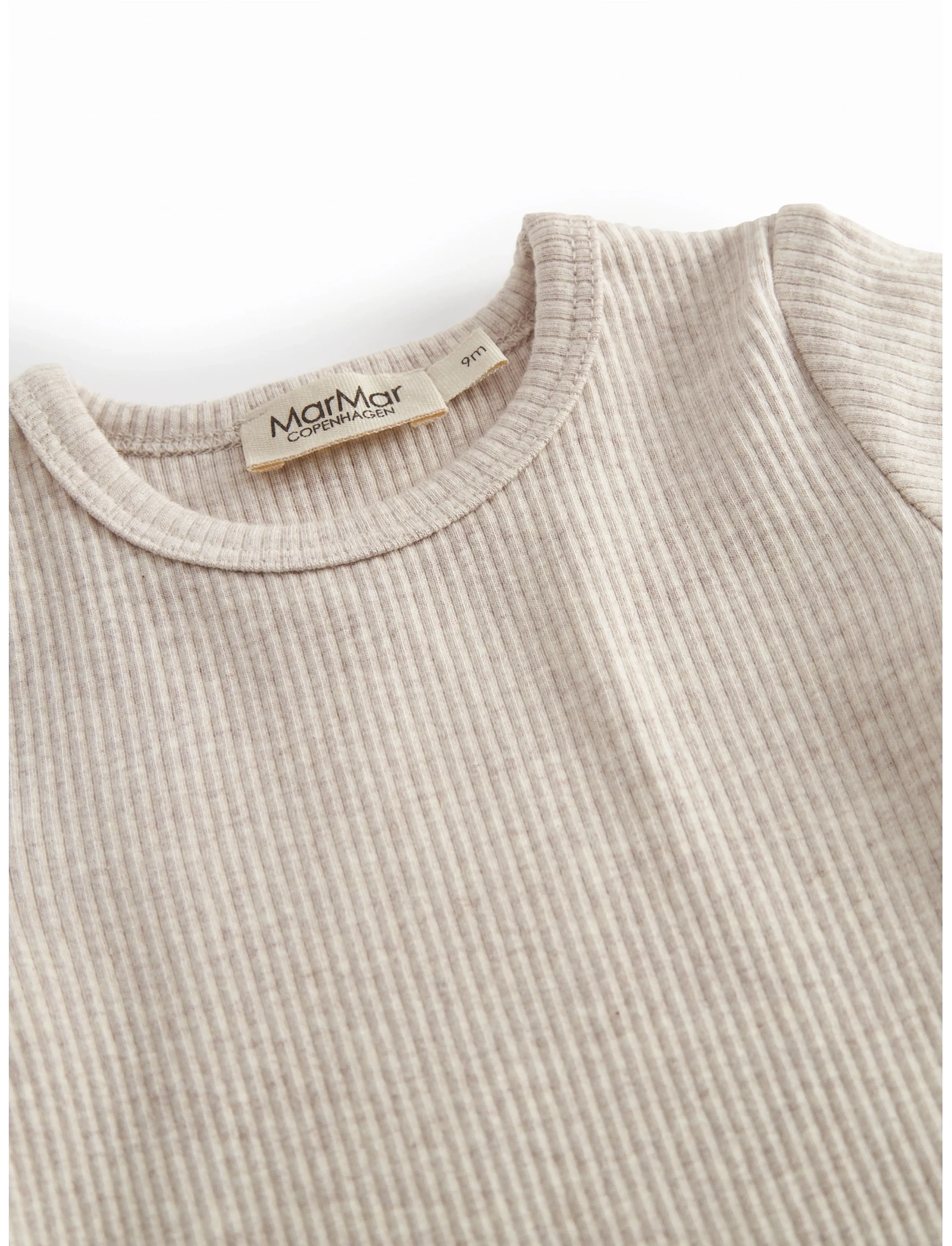 MarMar Copenhagen - Plain Body SS - short-sleeved - light beige mel. - 2