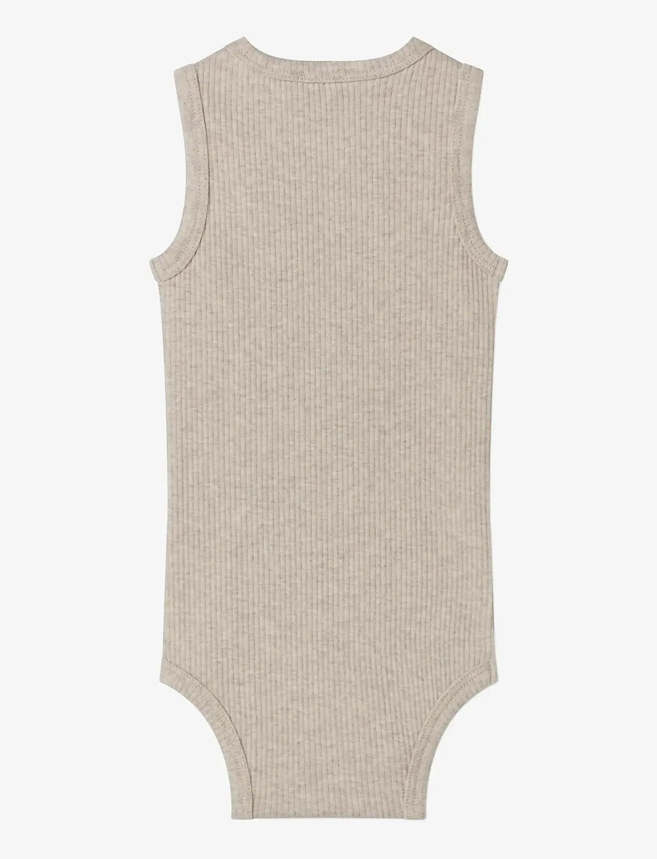 MarMar Copenhagen - Body Sleeveless - kortærmede - light beige mel. - 1