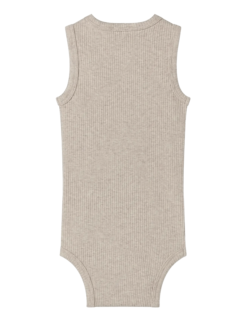 MarMar Copenhagen - Body Sleeveless - kortærmede - light beige mel. - 1