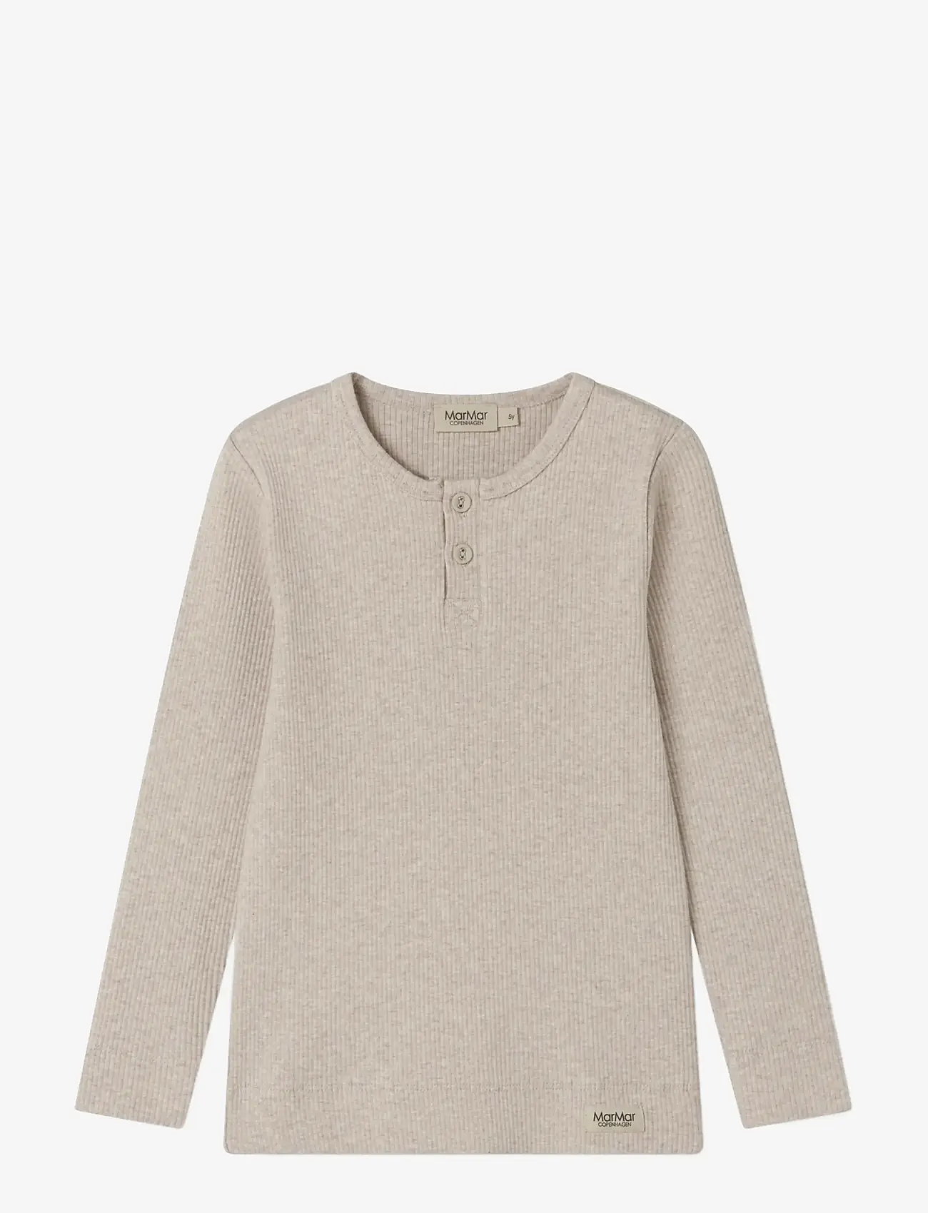 MarMar Copenhagen - Tee LS - langærmede - light beige mel. - 0