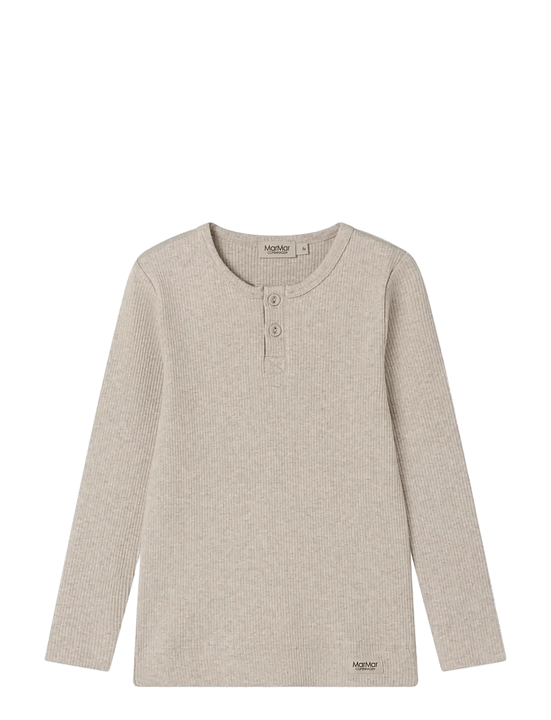 MarMar Copenhagen - Tee LS - langærmede - light beige mel. - 0