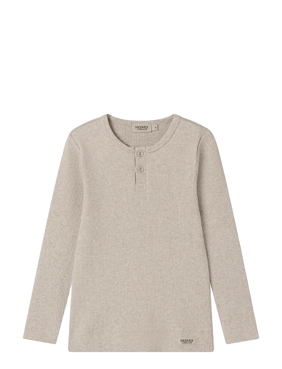 MarMar Copenhagen - Tee LS - langärmelige - light beige mel. - 0