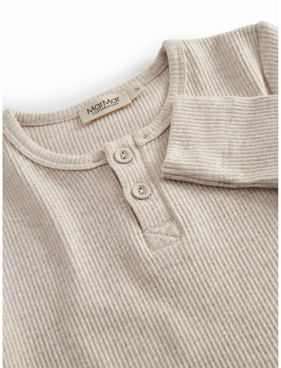 MarMar Copenhagen - Tee LS - langärmelige - light beige mel. - 2