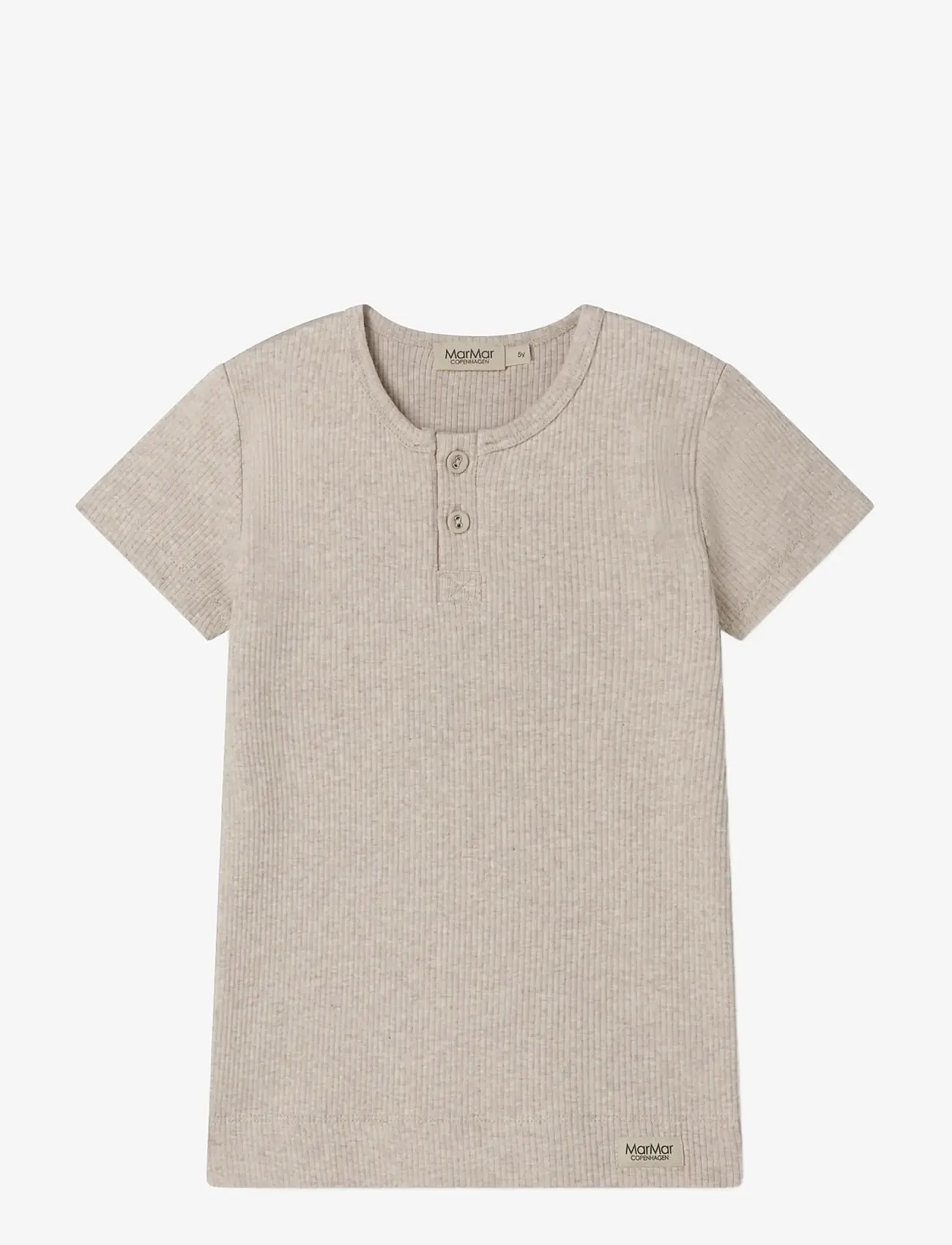 MarMar Copenhagen - Tee SS - kortærmede - light beige mel. - 1