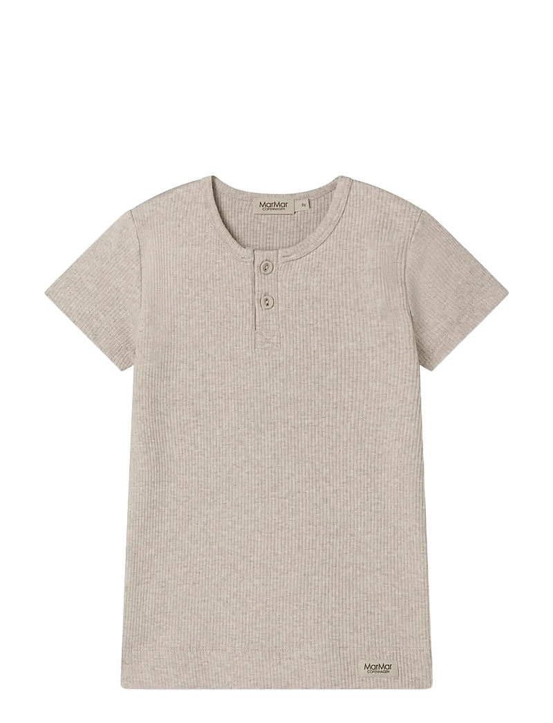 MarMar Copenhagen - Tee SS - kortærmede - light beige mel. - 1
