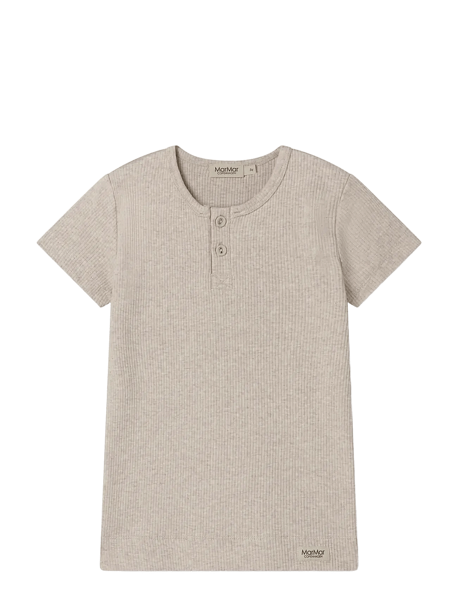 MarMar Copenhagen - Tee SS - lühikeste varrukatega - light beige mel. - 1