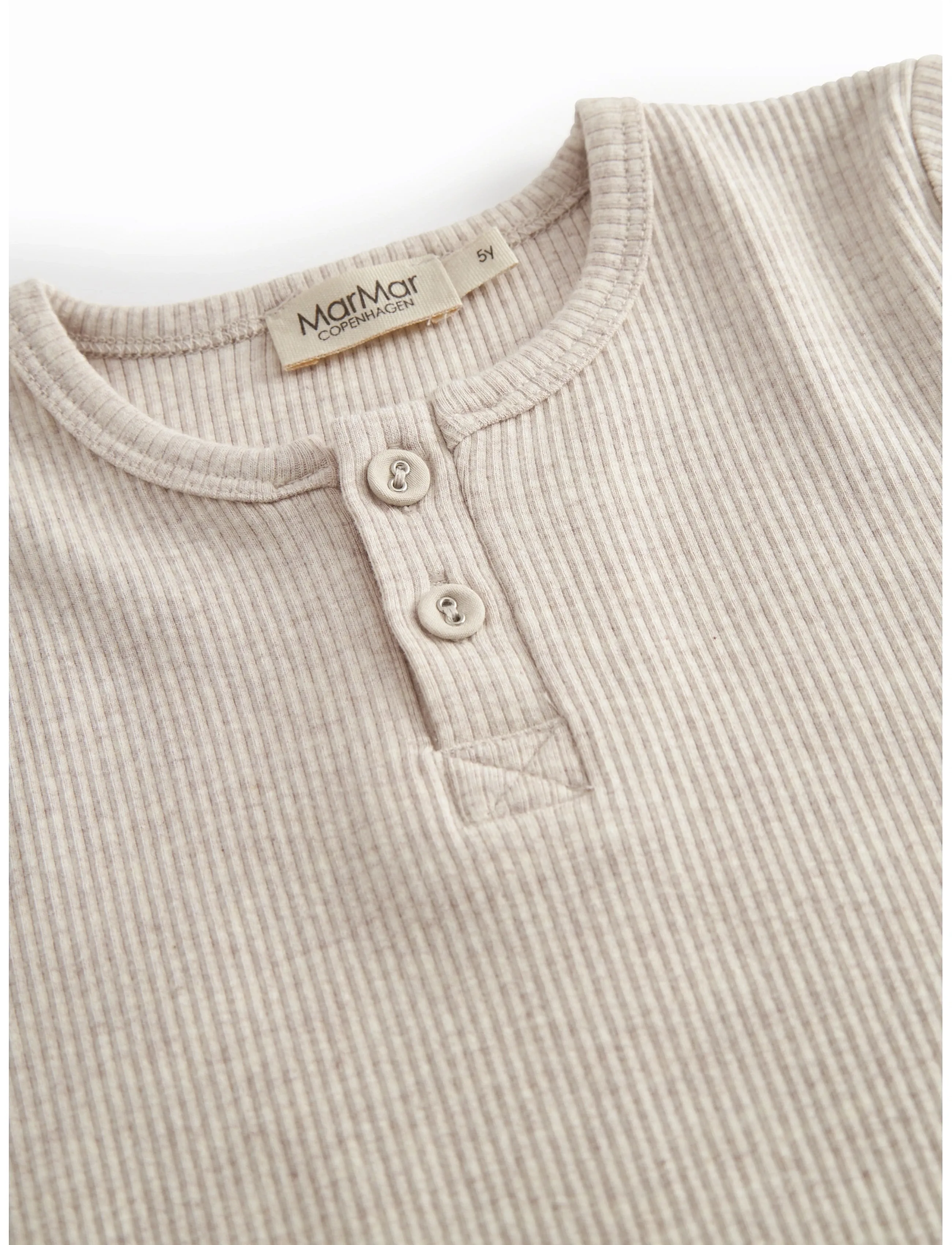 MarMar Copenhagen - Tee SS - short-sleeved - light beige mel. - 4