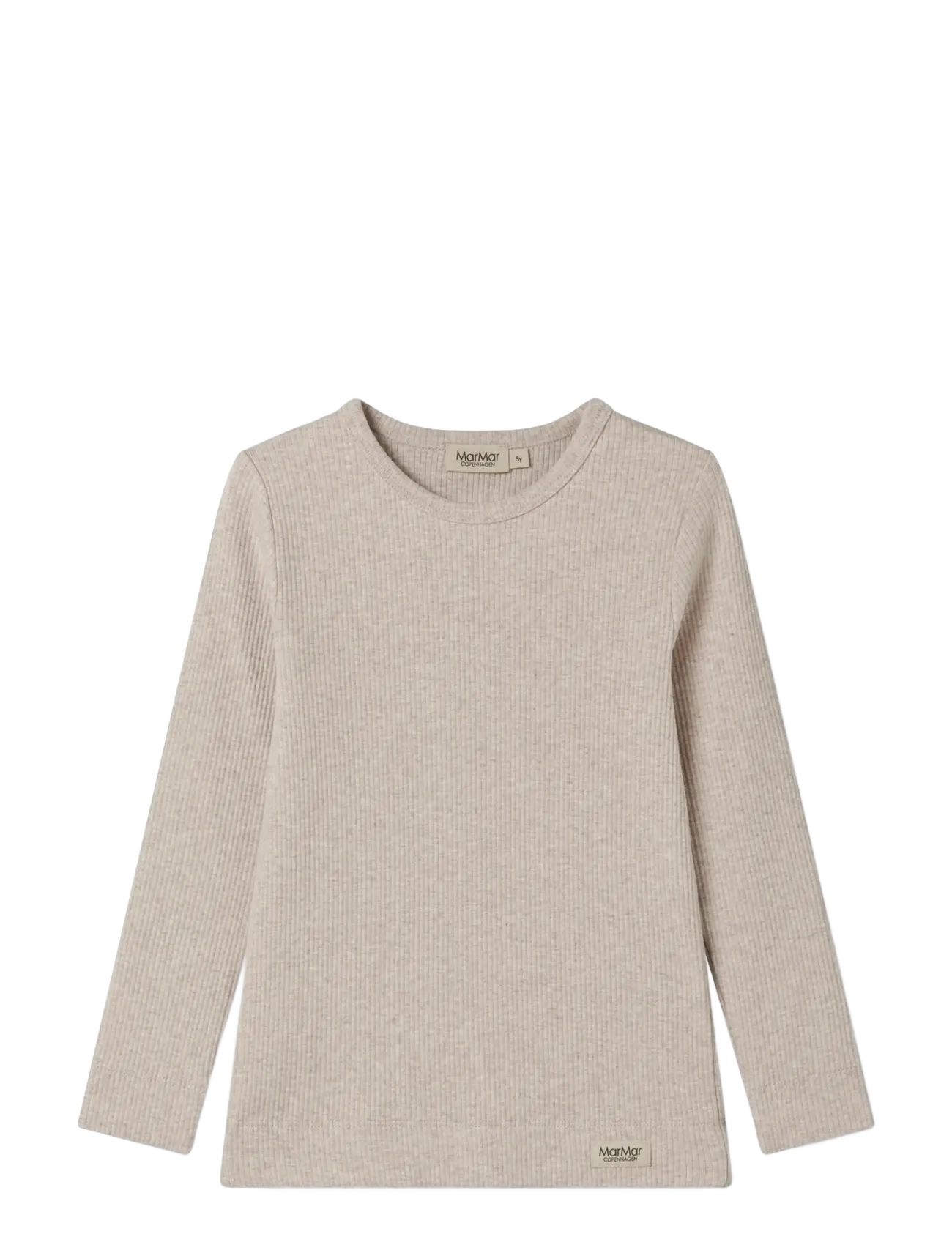 MarMar Copenhagen Plain Tee LS - MarMar Copenhagen - LIGHT BEIGE MEL. / beige