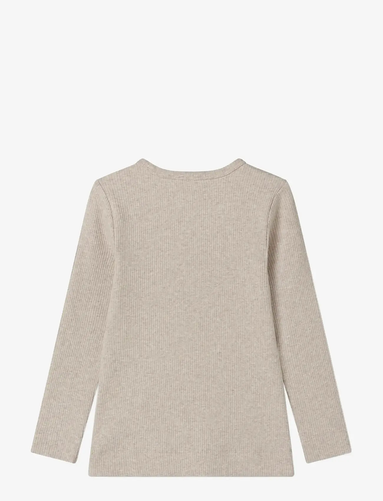 MarMar Copenhagen - Plain Tee LS - langærmede - light beige mel. - 1