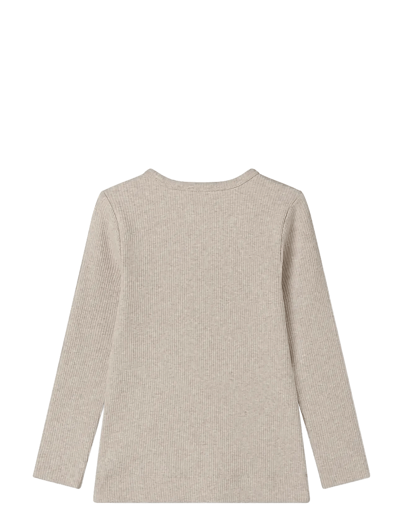 MarMar Copenhagen - Plain Tee LS - langærmede - light beige mel. - 1