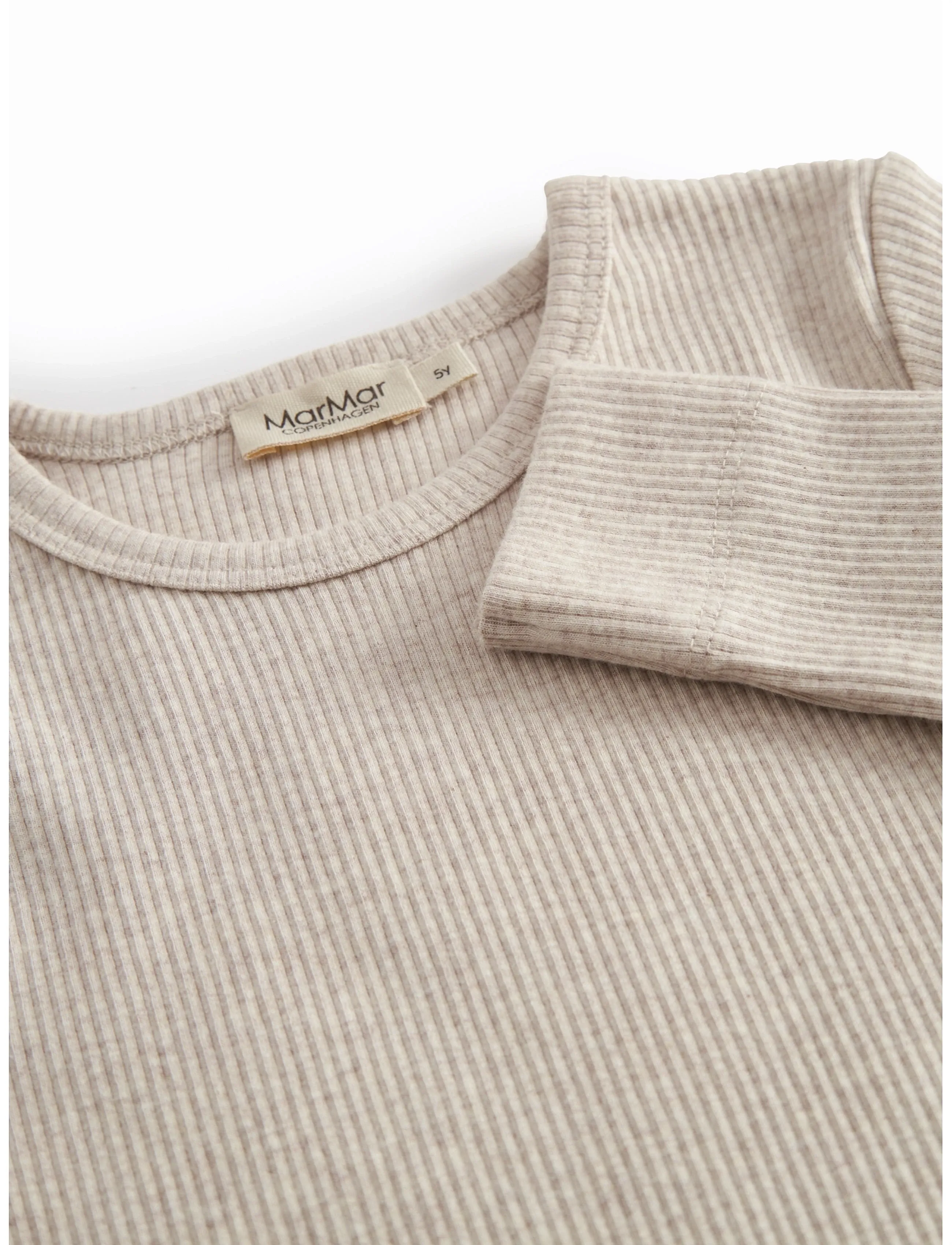 MarMar Copenhagen - Plain Tee LS - pikkade varrukatega t-särgid - light beige mel. - 2