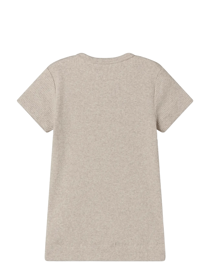 MarMar Copenhagen - Plain Tee SS - kortærmede - light beige mel. - 1