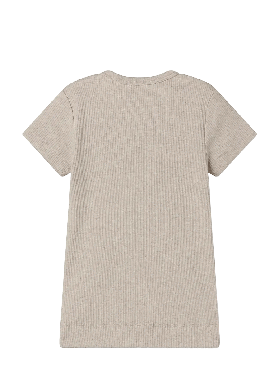 MarMar Copenhagen - Plain Tee SS - short-sleeved - light beige mel. - 1