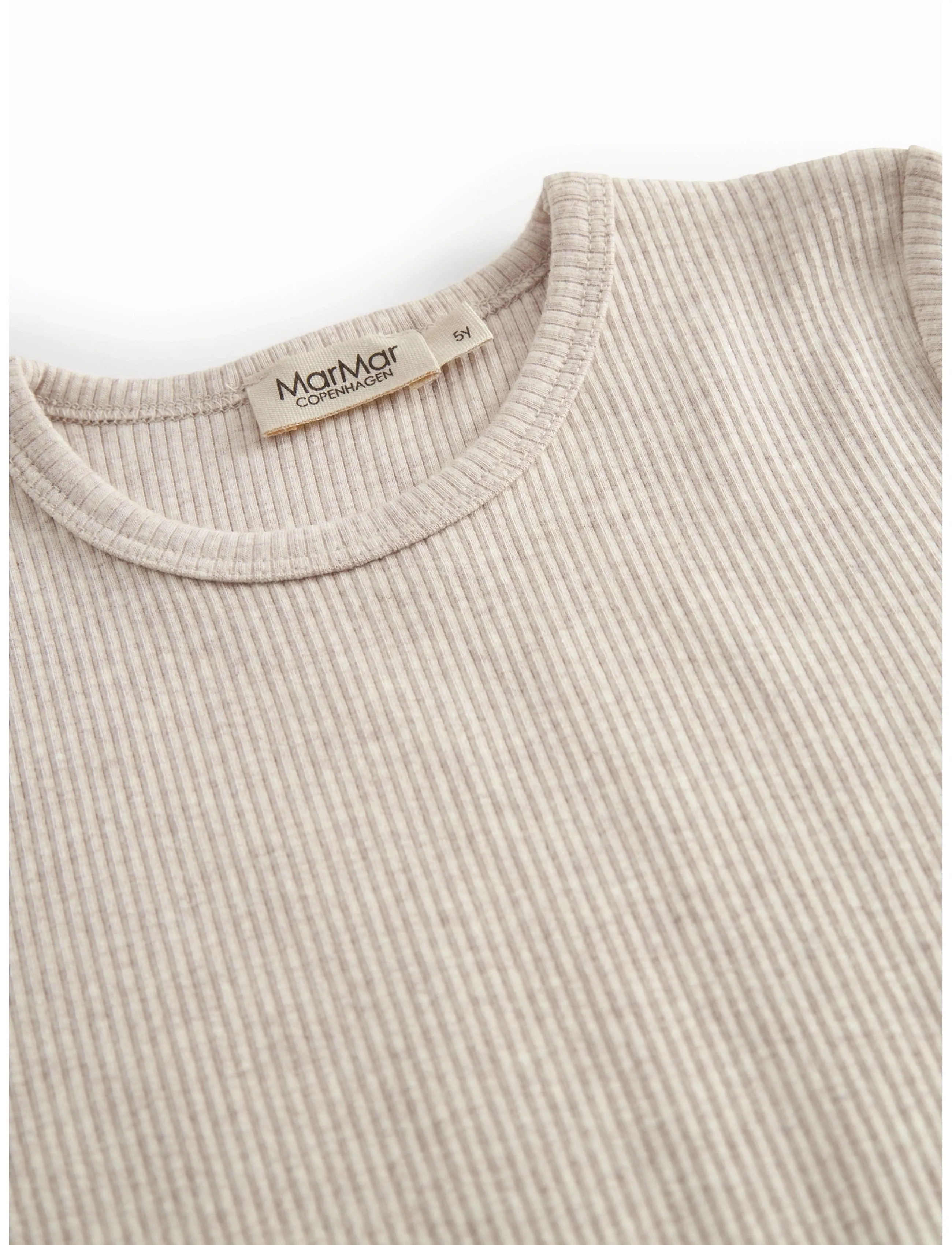 MarMar Copenhagen - Plain Tee SS - short-sleeved - light beige mel. - 2