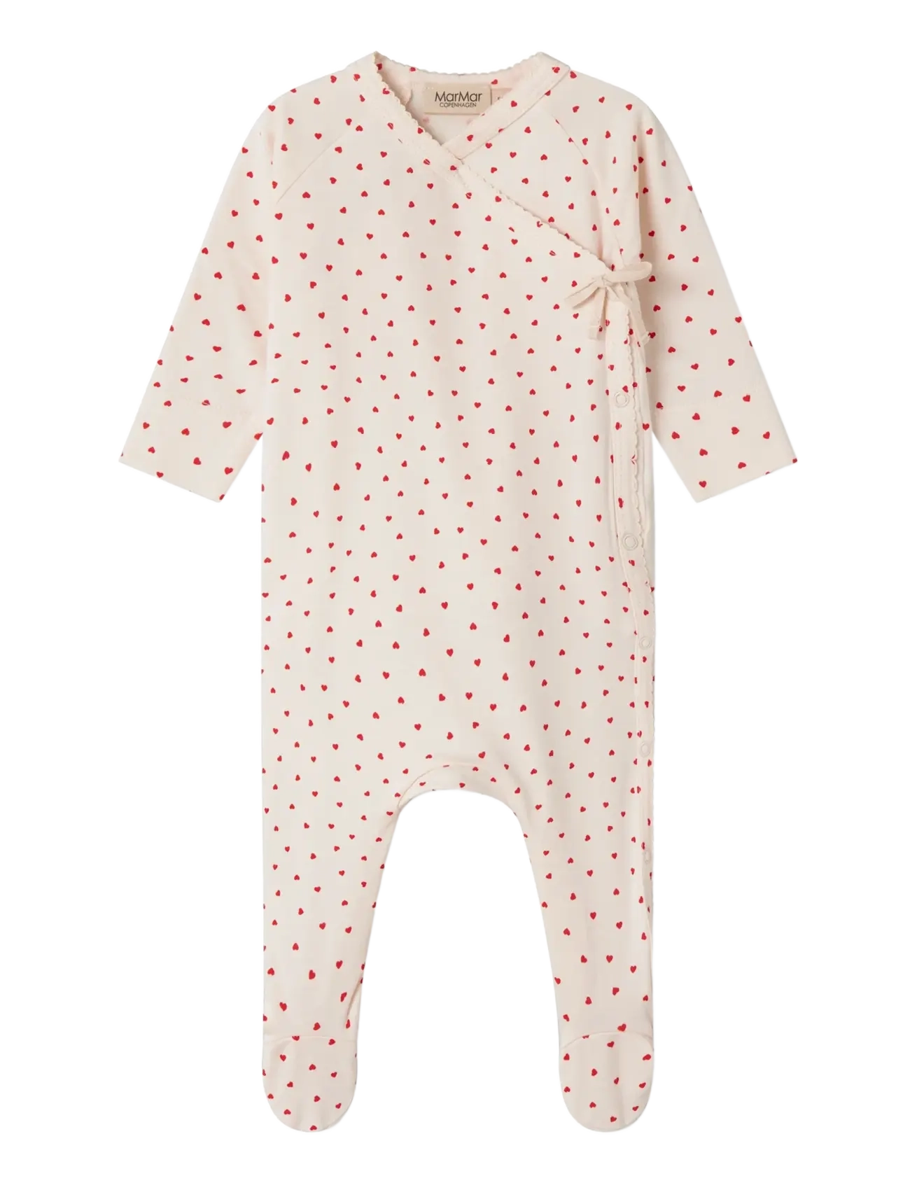 MarMar Copenhagen Rubetta - Strampler - HAPPY HEARTS / cream