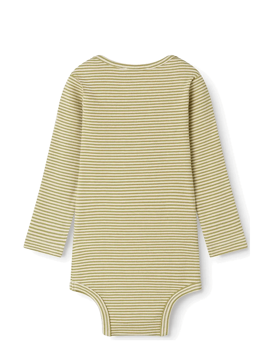 MarMar Copenhagen - Ben - ar garām piedurknēm - olive stripe - 2