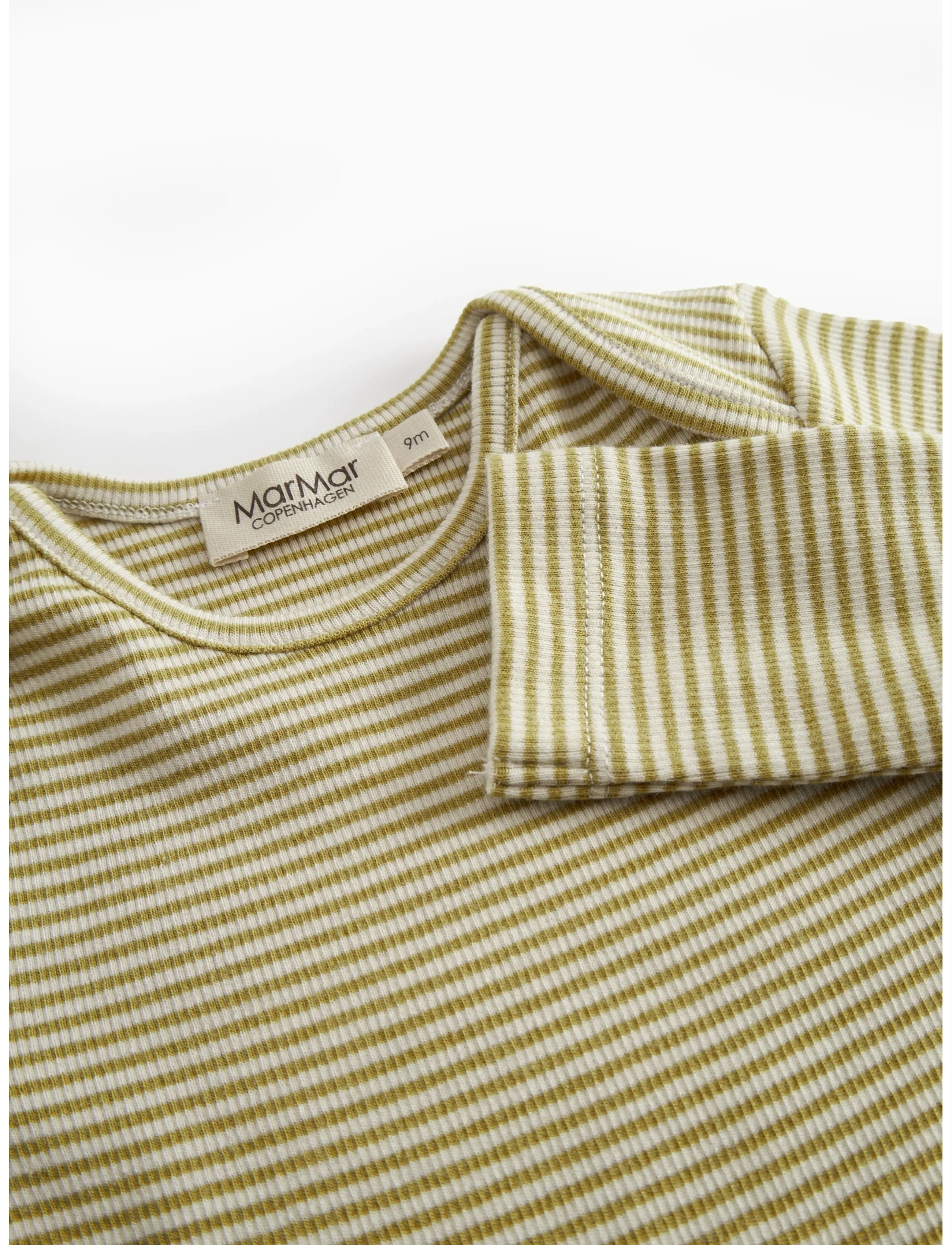 MarMar Copenhagen - Ben - ar garām piedurknēm - olive stripe - 4