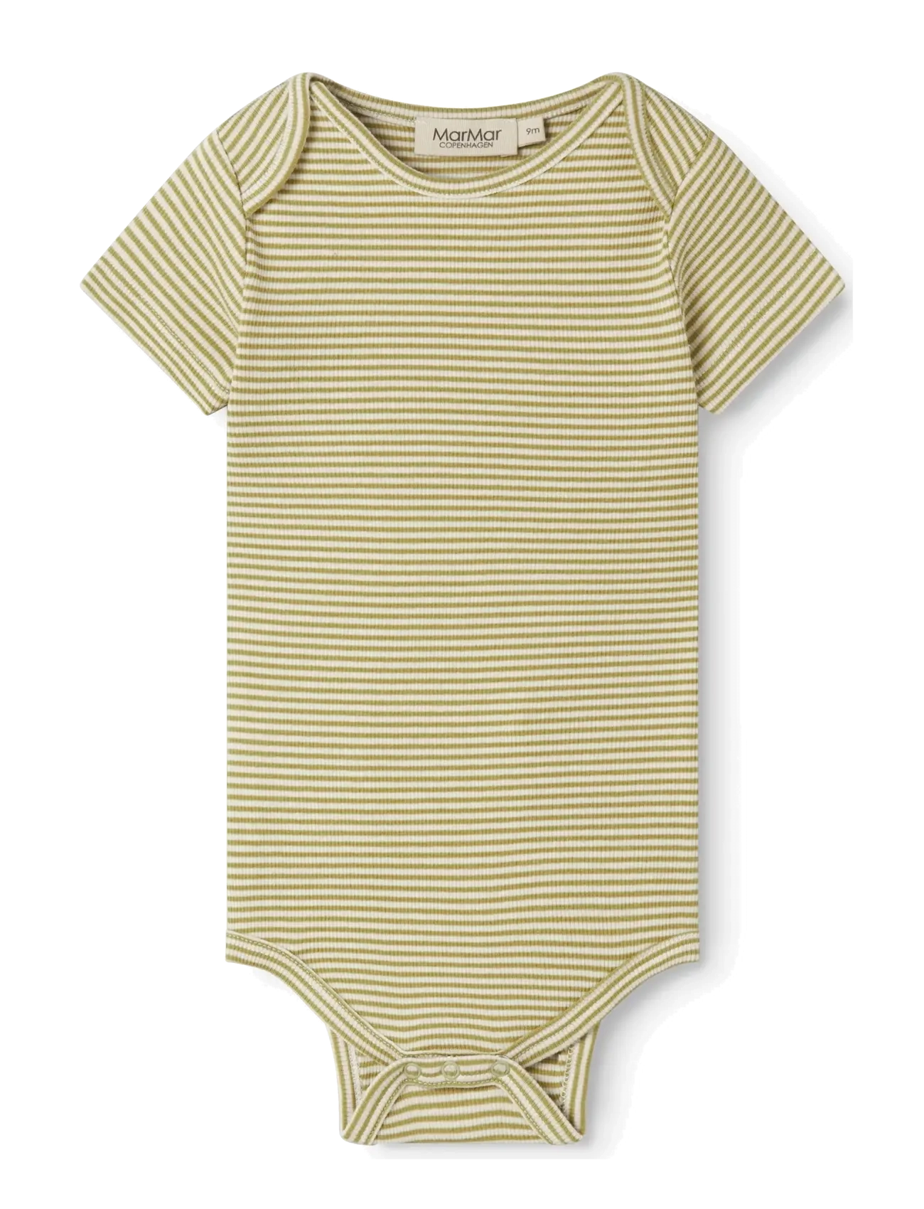 MarMar Copenhagen Ben SS - Baby clothing - OLIVE STRIPE / khaki/green