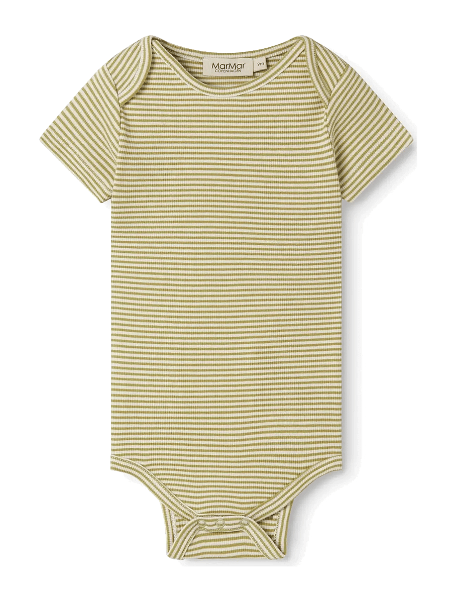 MarMar Copenhagen - Ben SS - kortärmade - olive stripe - 0