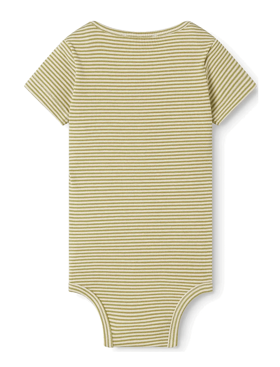 MarMar Copenhagen - Ben SS - kortärmade - olive stripe - 1