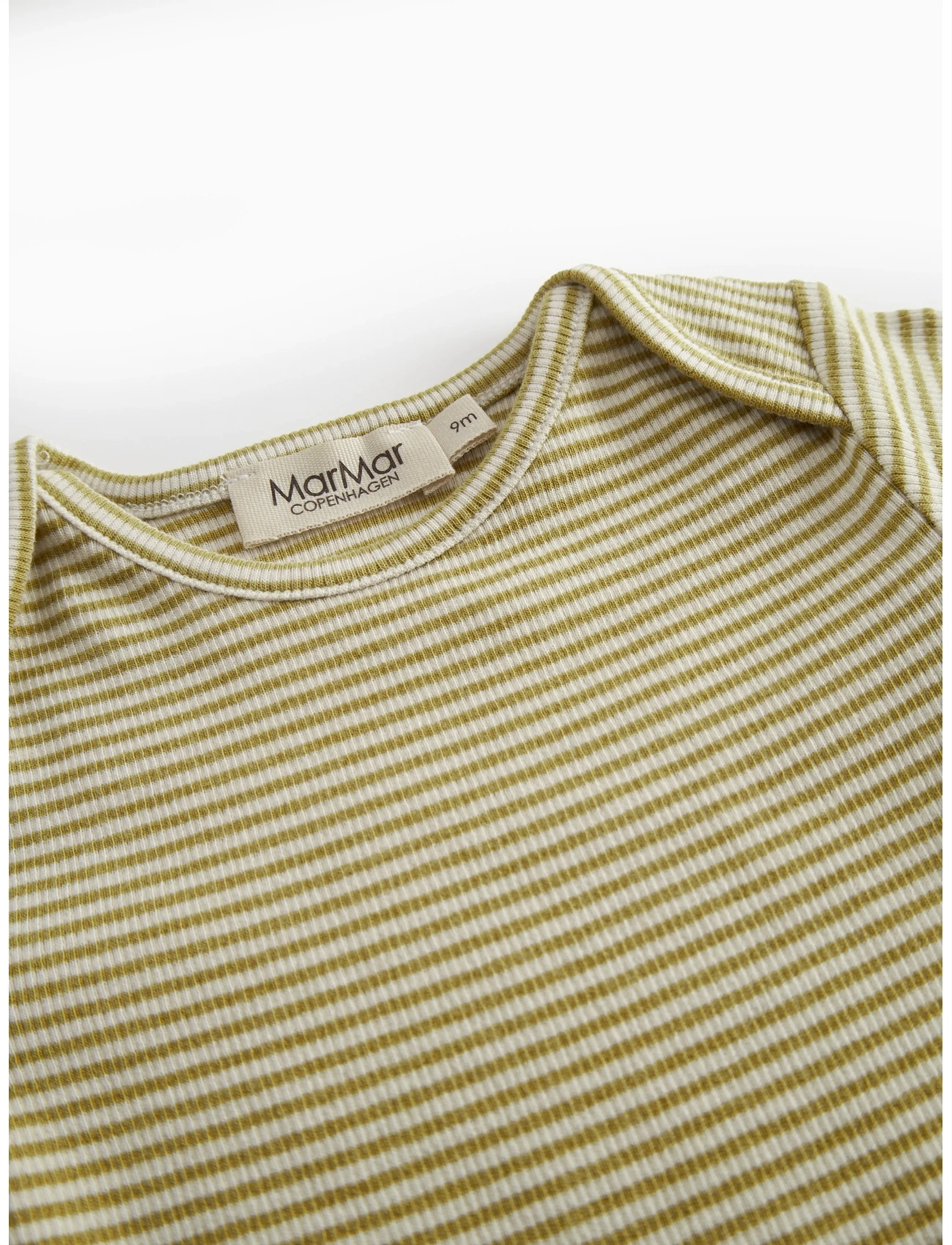MarMar Copenhagen - Ben SS - kortärmade - olive stripe - 2