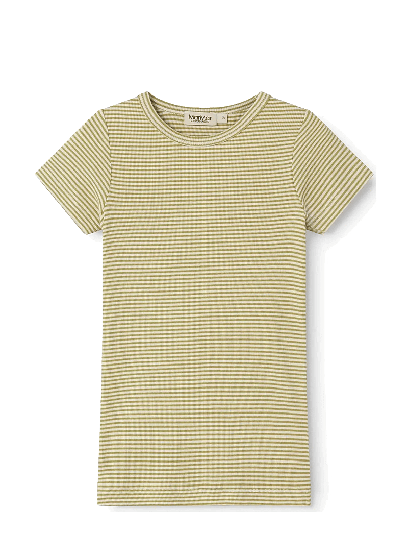 MarMar Copenhagen - Tago - lühikeste varrukatega - olive stripe - 0