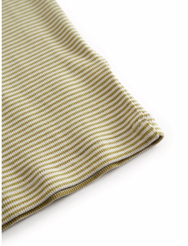 MarMar Copenhagen - Tago - lühikeste varrukatega - olive stripe - 3