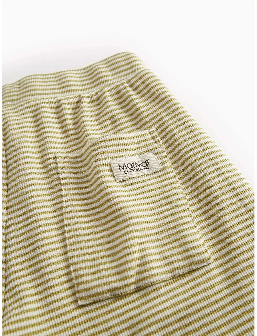 MarMar Copenhagen - Paulo - shorts casual - olive stripe - 3