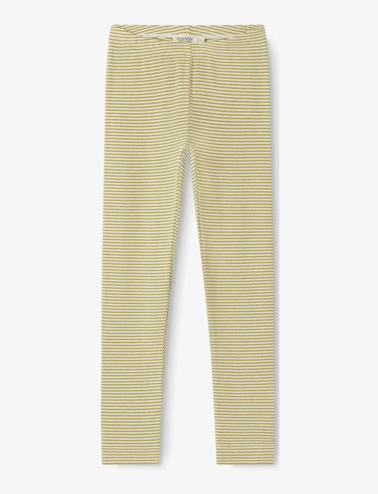 MarMar Copenhagen - Leg - leggings - olive stripe - 0