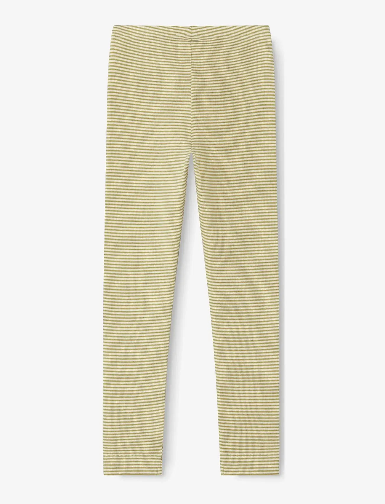 MarMar Copenhagen - Leg - leggings - olive stripe - 1