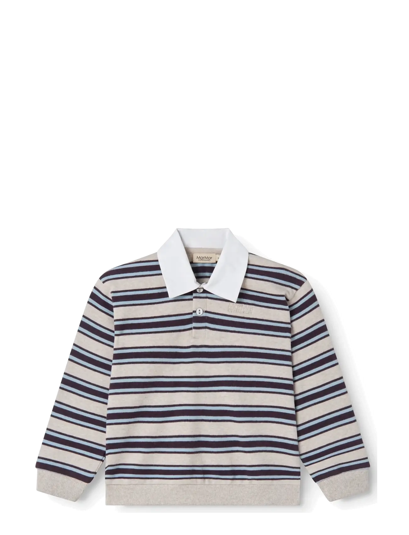 MarMar Copenhagen Thanos Polo, 110, Multi/patterned, Polo Skjorter > Langærmede Polo Shirts, Børn