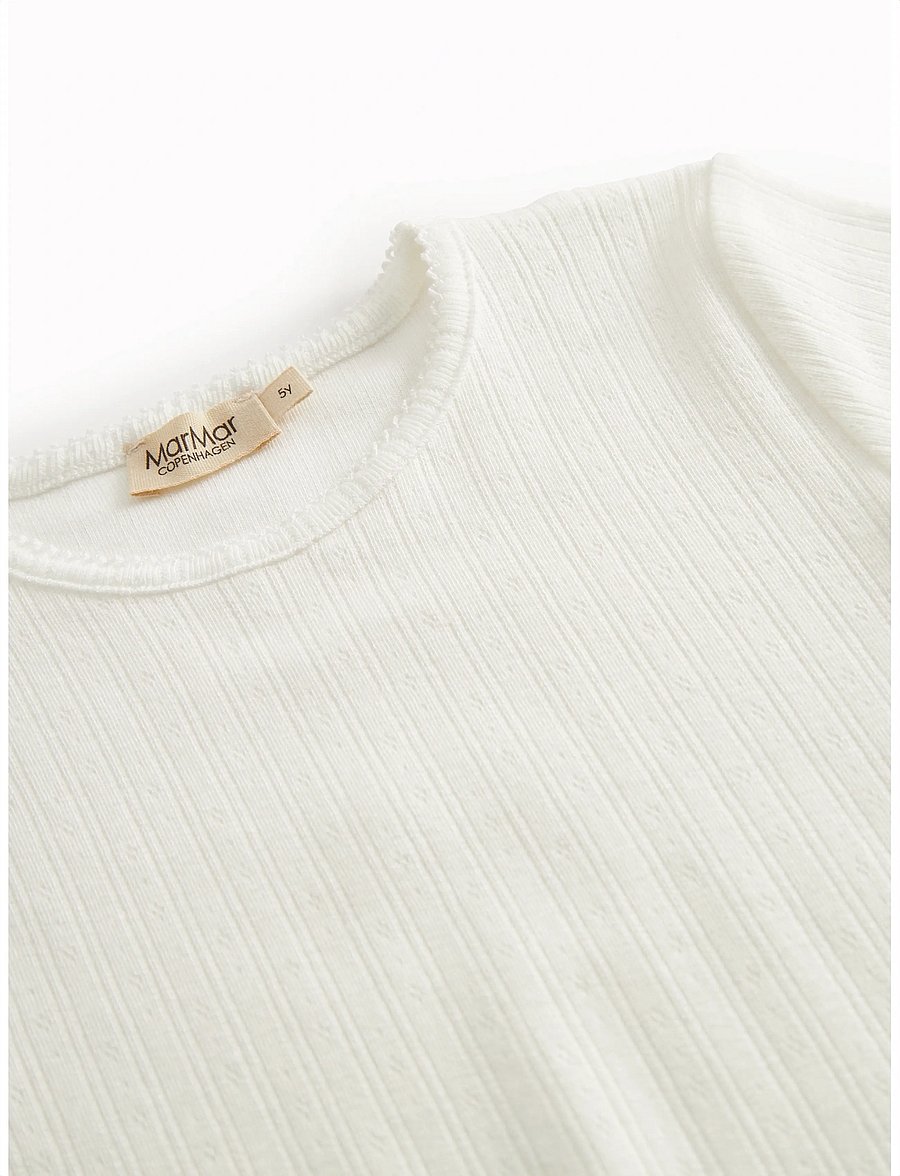 MarMar Copenhagen - Tamra SS - lühikeste varrukatega - gentle white - 2