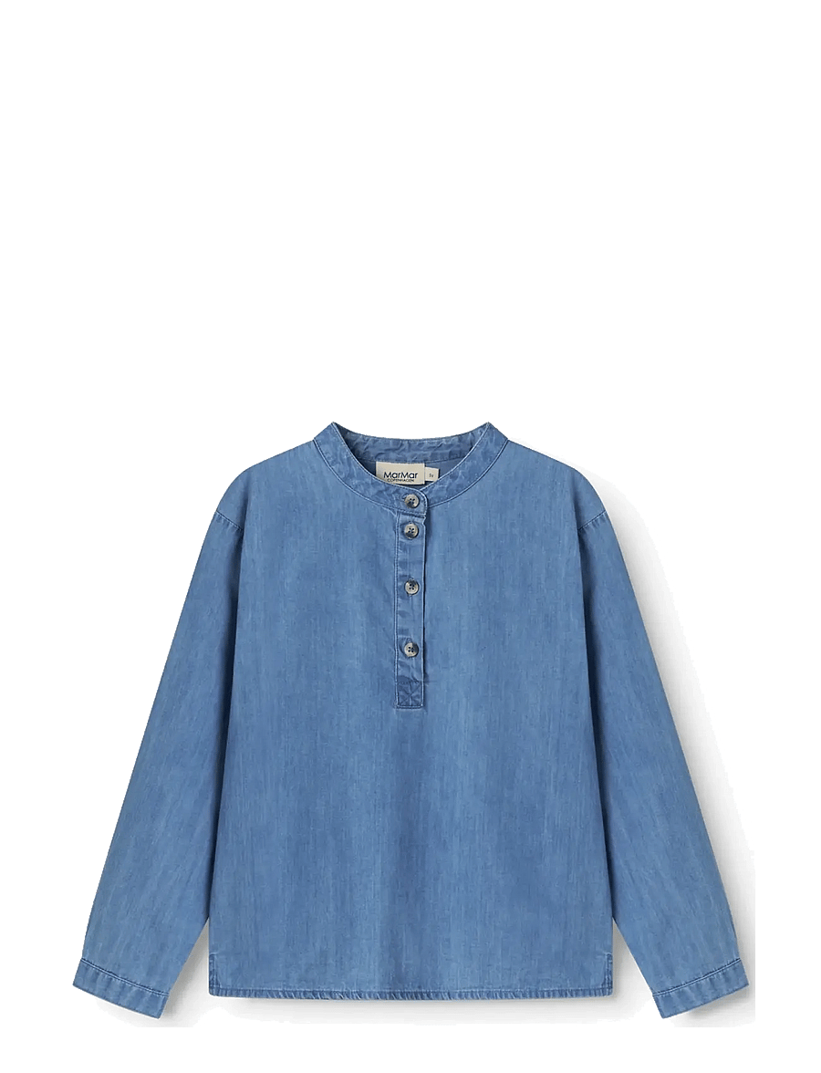 MarMar Copenhagen - Tokyo - pikkade varrukatega särgid - blue denim - 0